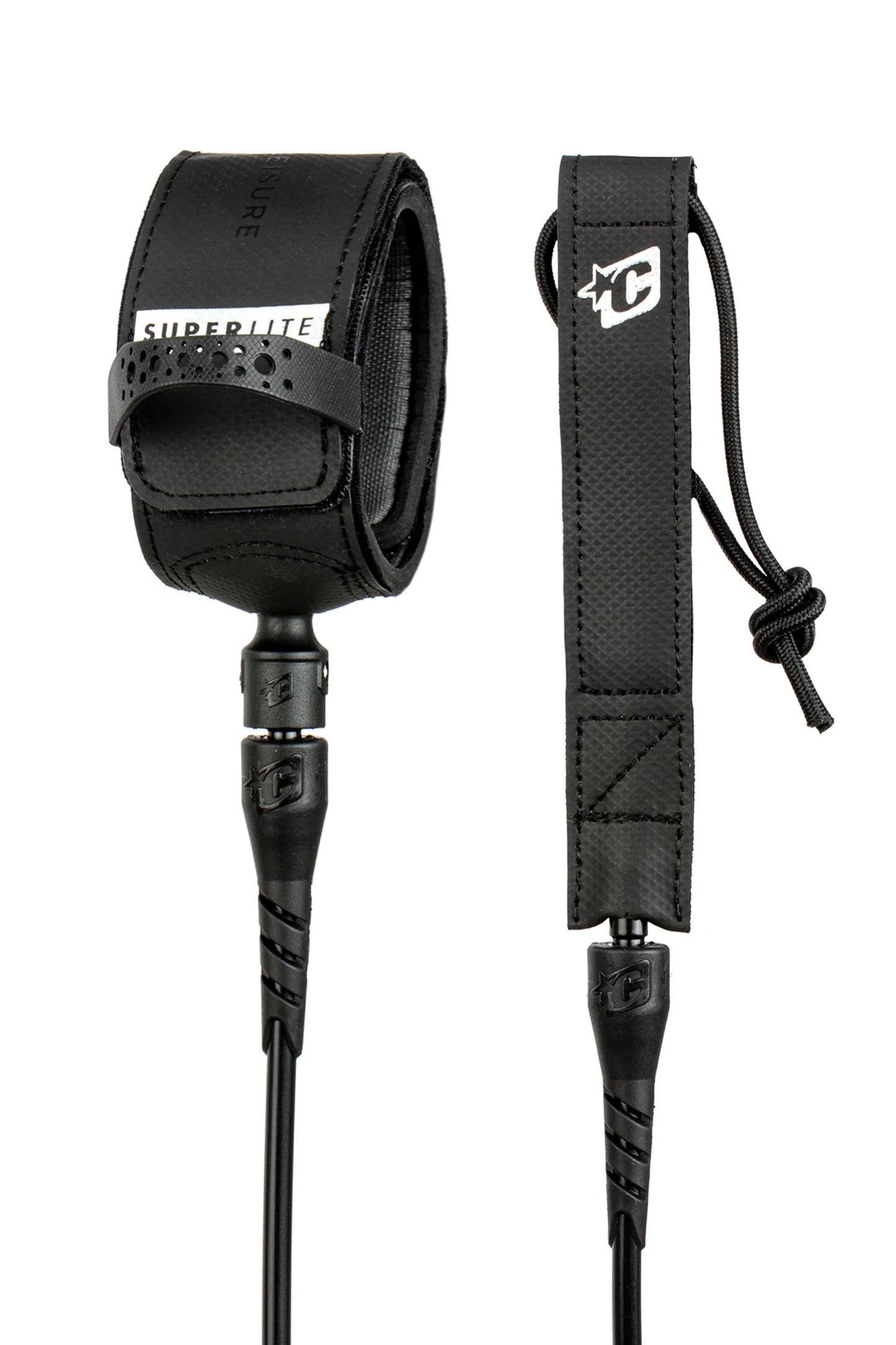 Close-up of Creatures patented slim non-slip cuff with 3D comfort ankle padding