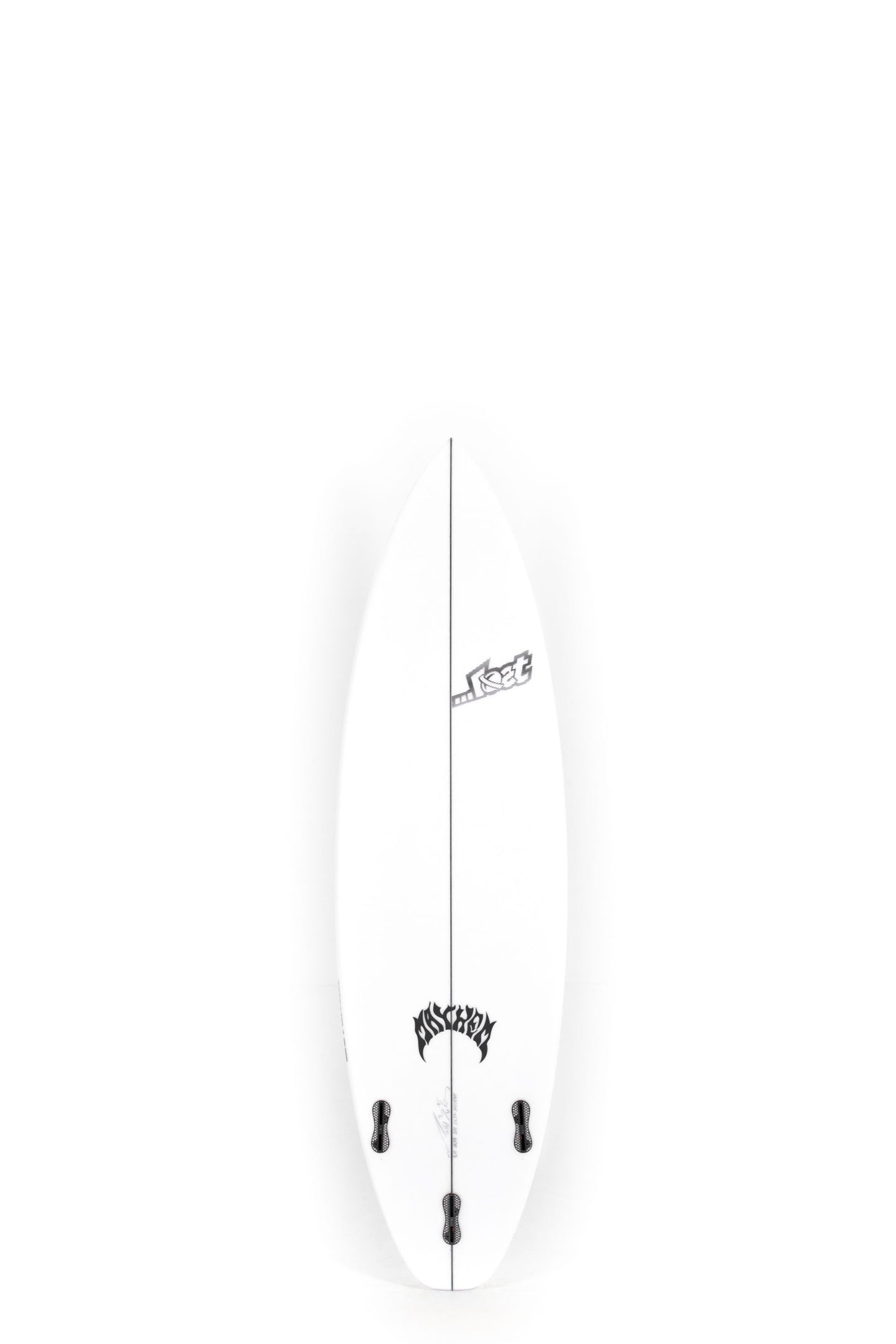 White Lost Surfboard Driver 3.0 size 5'11" on a white background by Pukas Surf Shop - 2