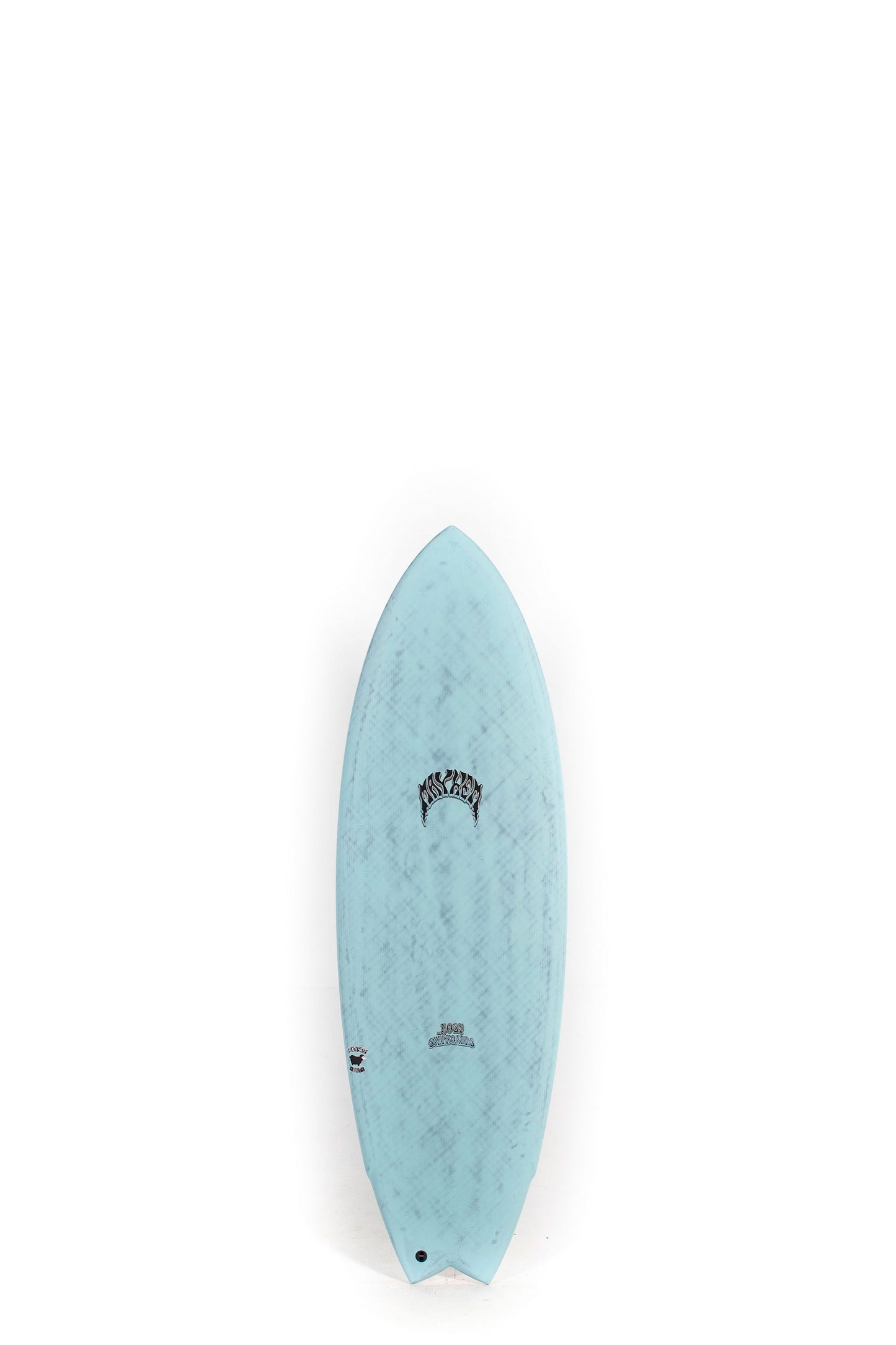 White Lost Surfboard Pisces size 5'5" on a white background by Pukas surf shop