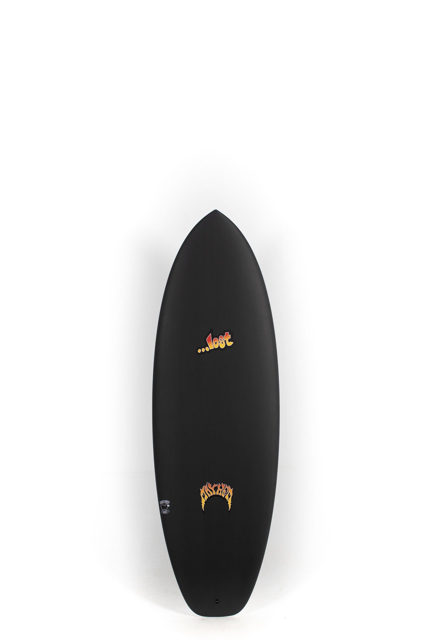 Black Lost Surfboard Puddle Jumper size 5'10" on a white background at Pukas surf shop