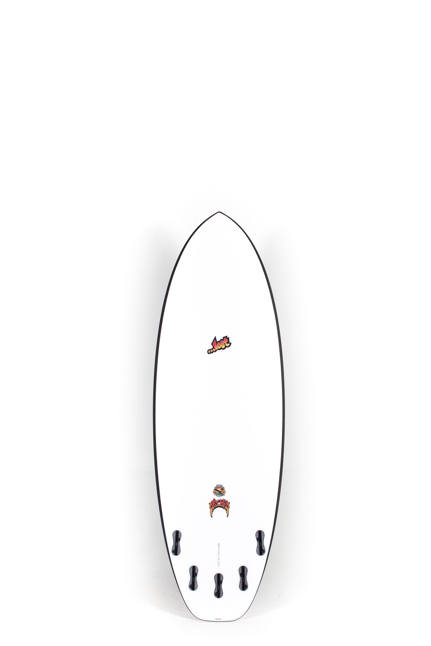 Black Lost Surfboard Puddle Jumper size 5'10" on a white background at Pukas surf shop - 2