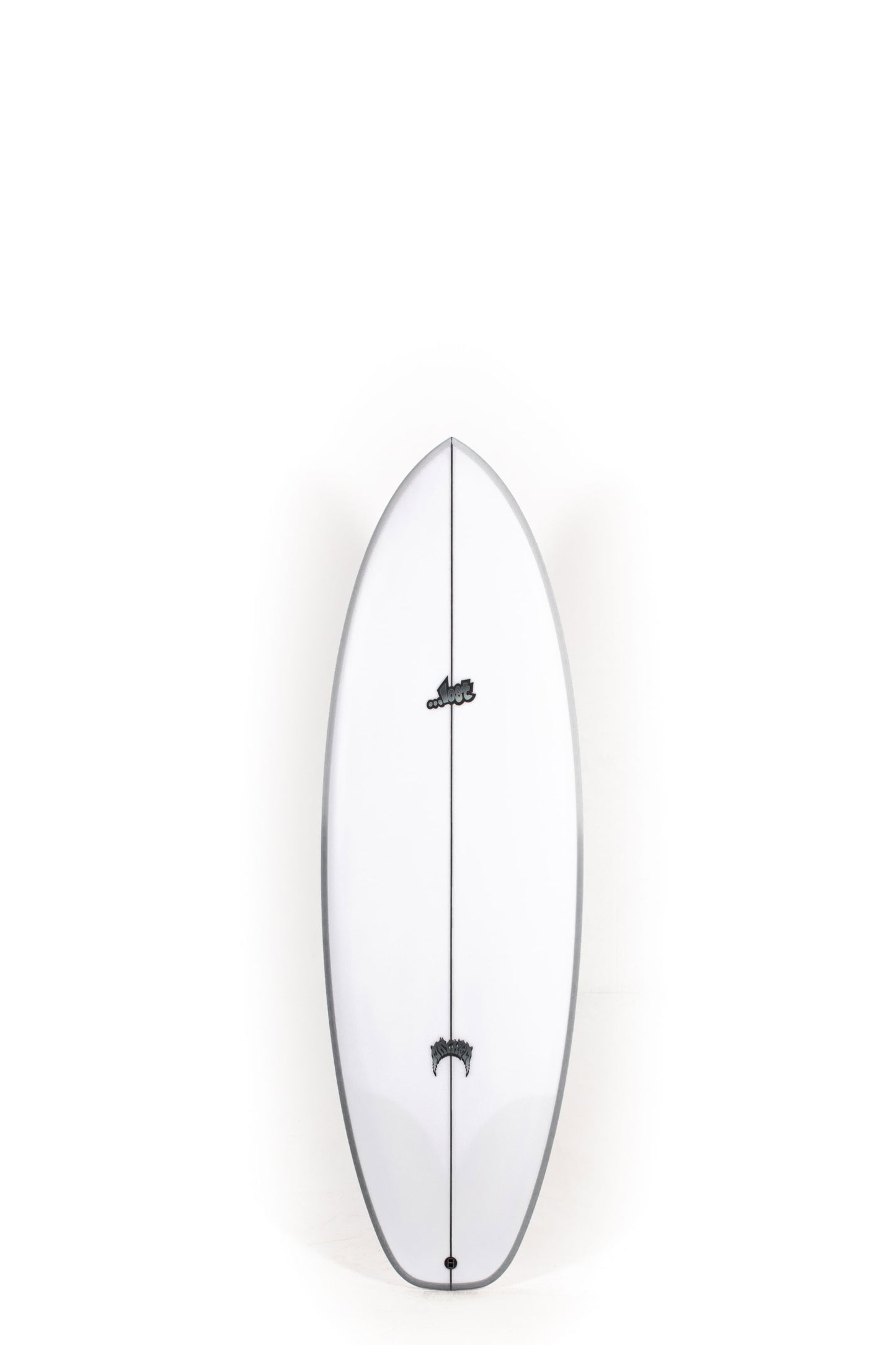White Lost Surfboards Puddle Jumper with gray rails size 5'11" at Pukas Surf Shop