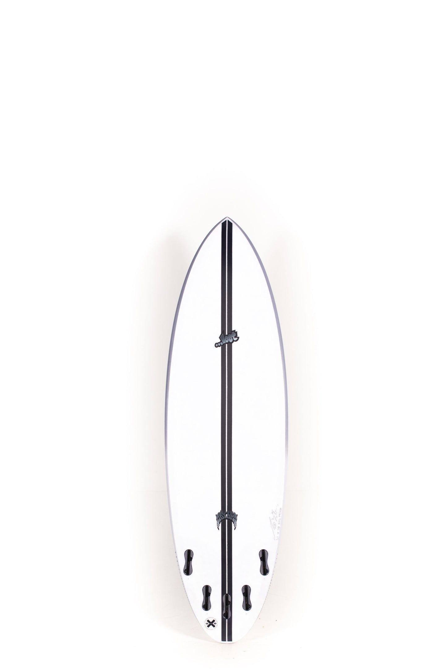 White and grey Lightspeed Lost Surfboard Quiver Killer size 5'11" at Pukas Surf Shop - 2