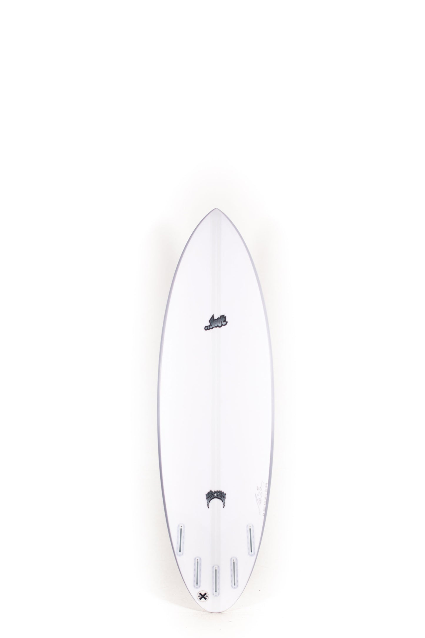 White Lost Surfboard Quiver killer with grey rails size 6'0" at Pukas Surf Shop - 2