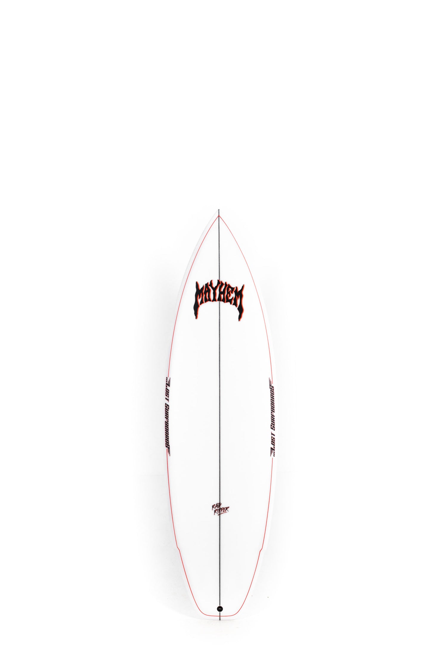 White Lost Surfboard Rad Ripper size 5'10" on a white background by Pukas Surf Shop