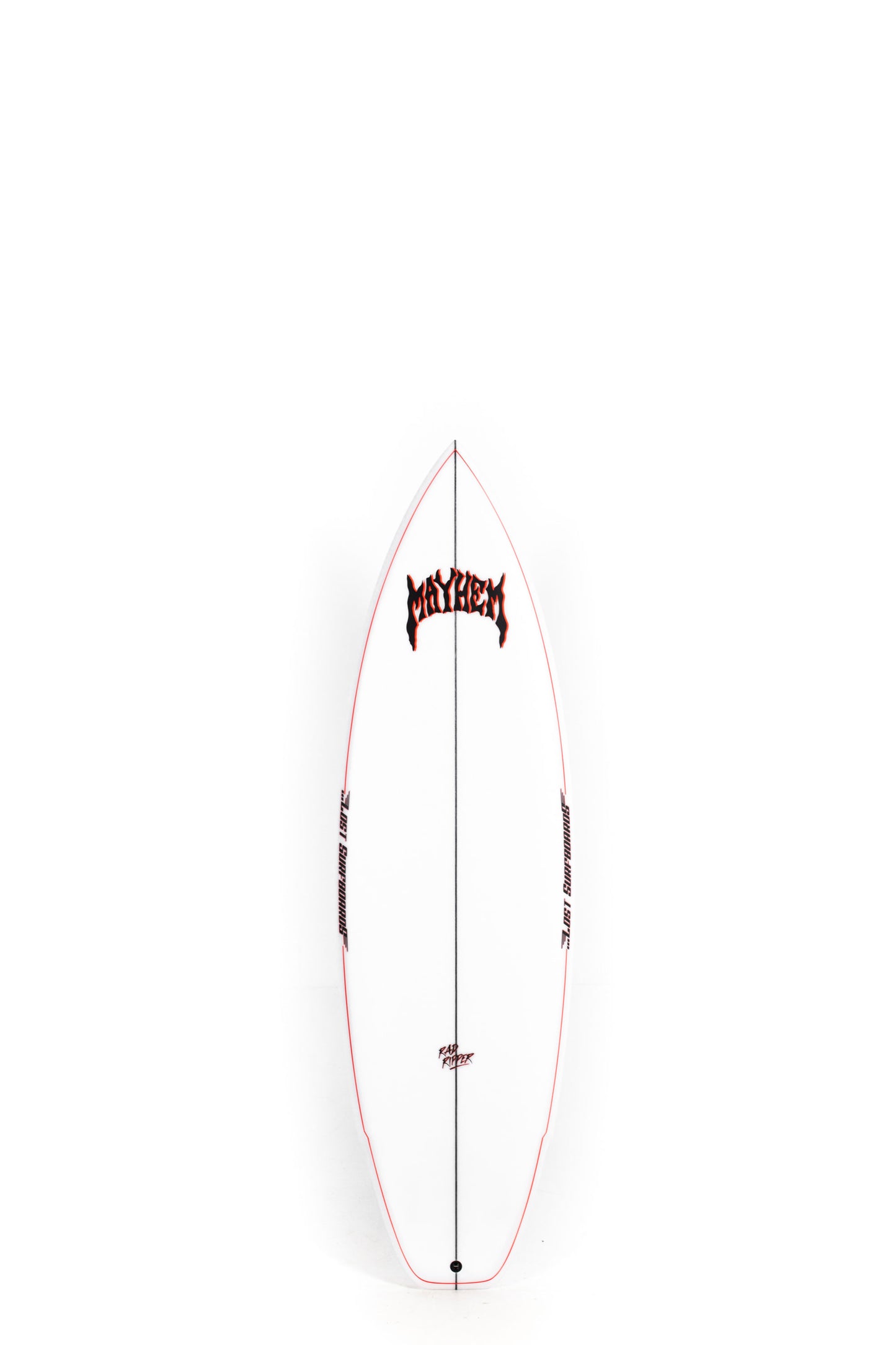White Lost Surfboard Rad Ripper size 5'11" on a white background by Pukas Surf Shop