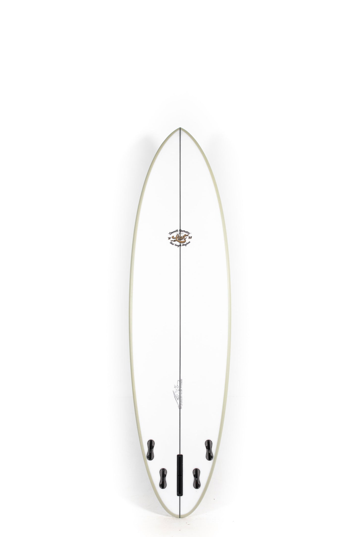 White and beige Lost Surfboard Smooth Operator size 7'0" at Pukas Surf Shop - 2