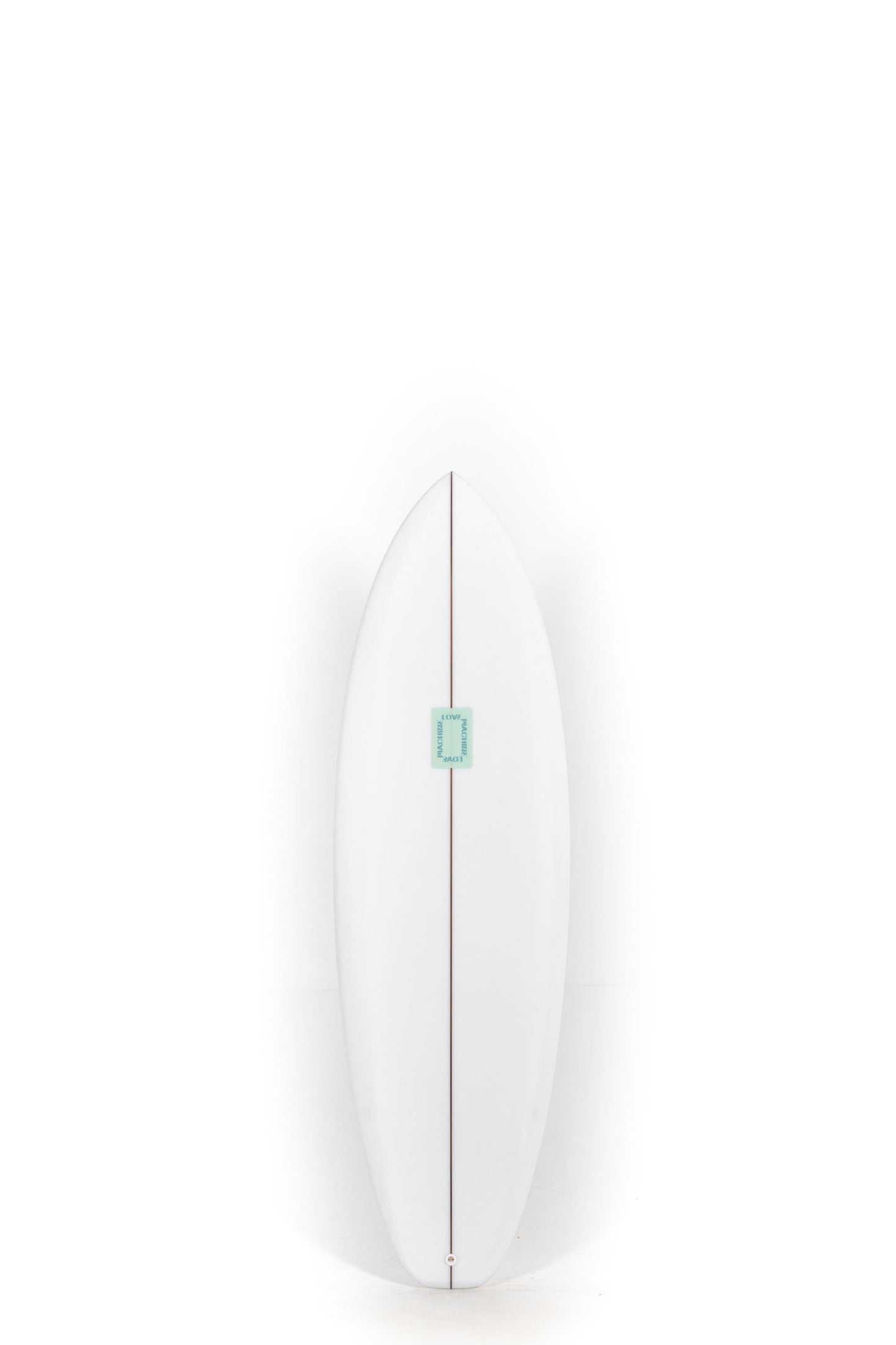 White Lovemachine Surfboard GT size 5'8" at Pukas Surf Shop