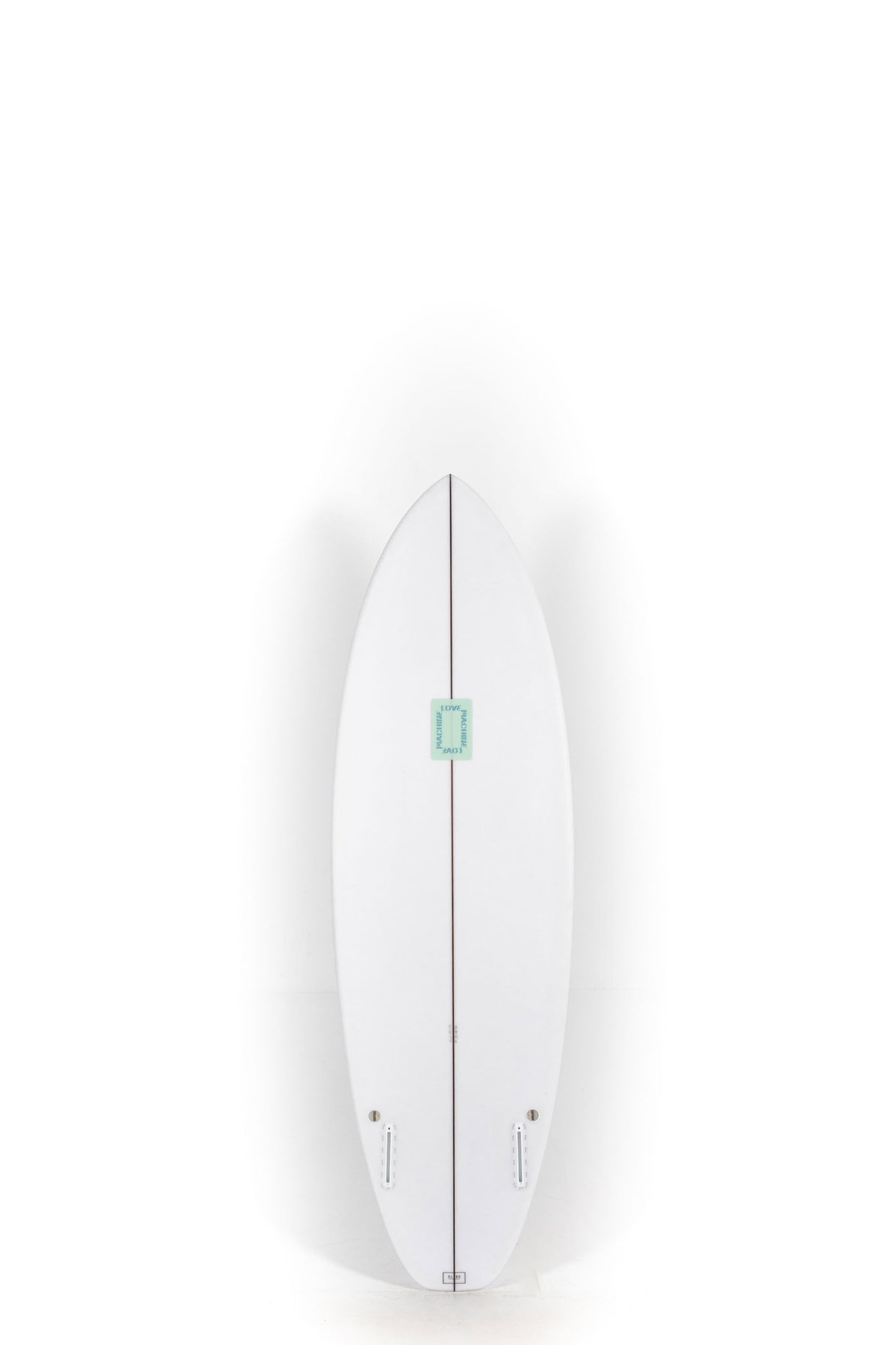 White Lovemachine Surfboard GT size 5'8" at Pukas Surf Shop - 2