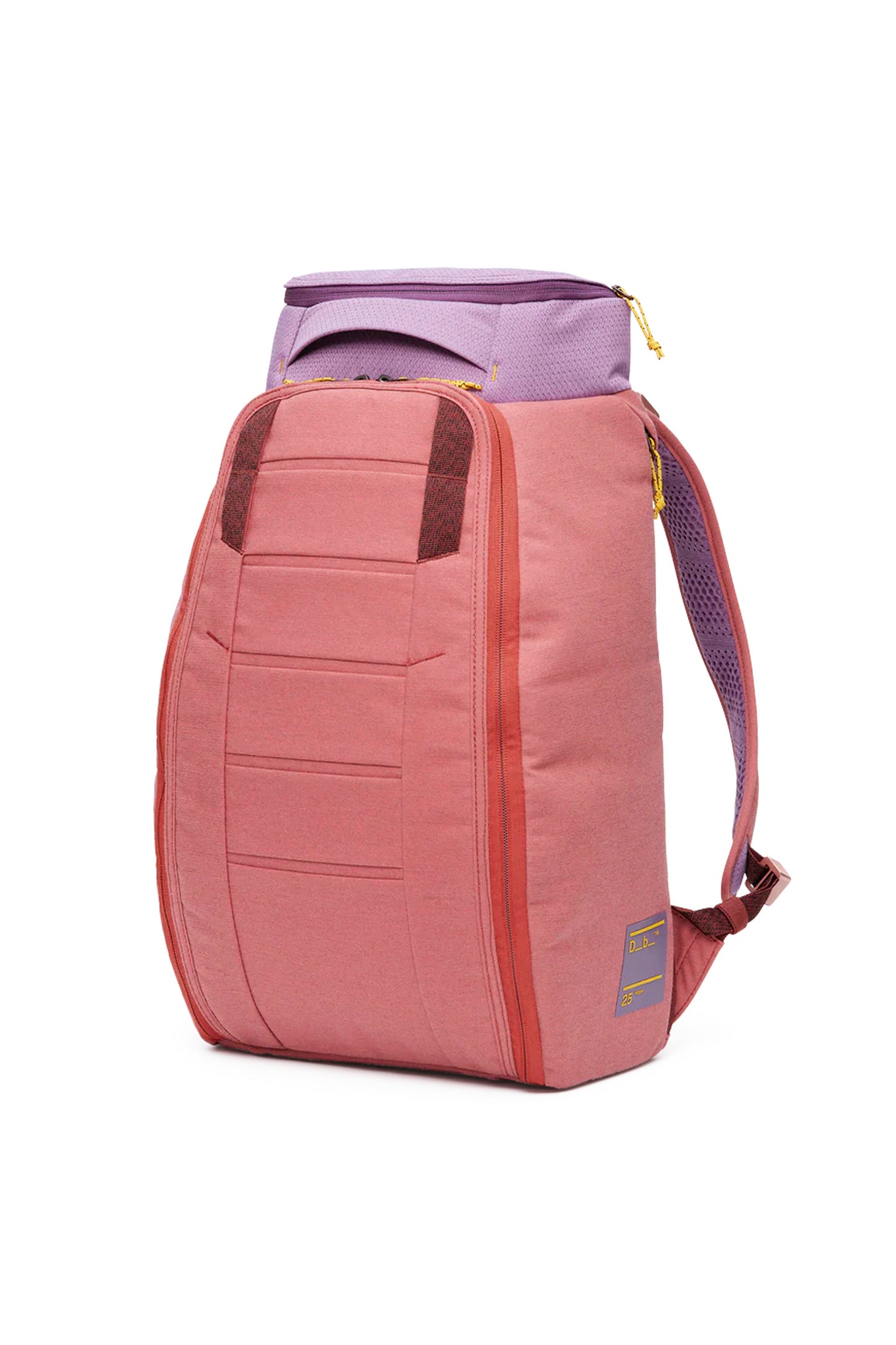 Db Hugger Backpack 25L in Sienna Red – structured 25L daypack with Rib Cage Technology, padded 16″ laptop compartment and weather-resistant exterior, available at Pukas Surf Shop