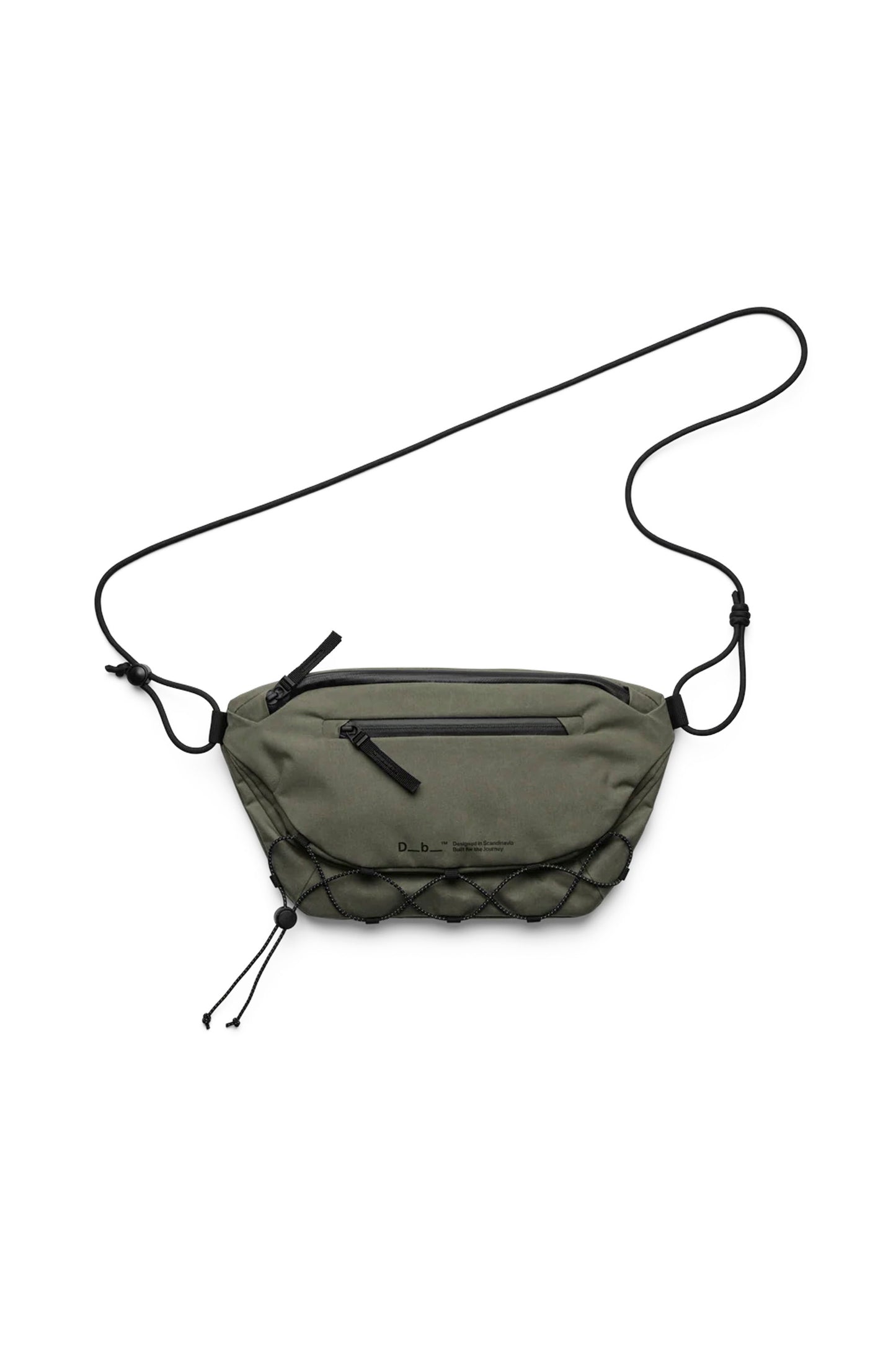 Db Roamer Pro Sling Bag 6L in Forest – technical ripstop cross-body sling with full-width opening, security pocket and reflective cord carry, available at Pukas Surf Shop