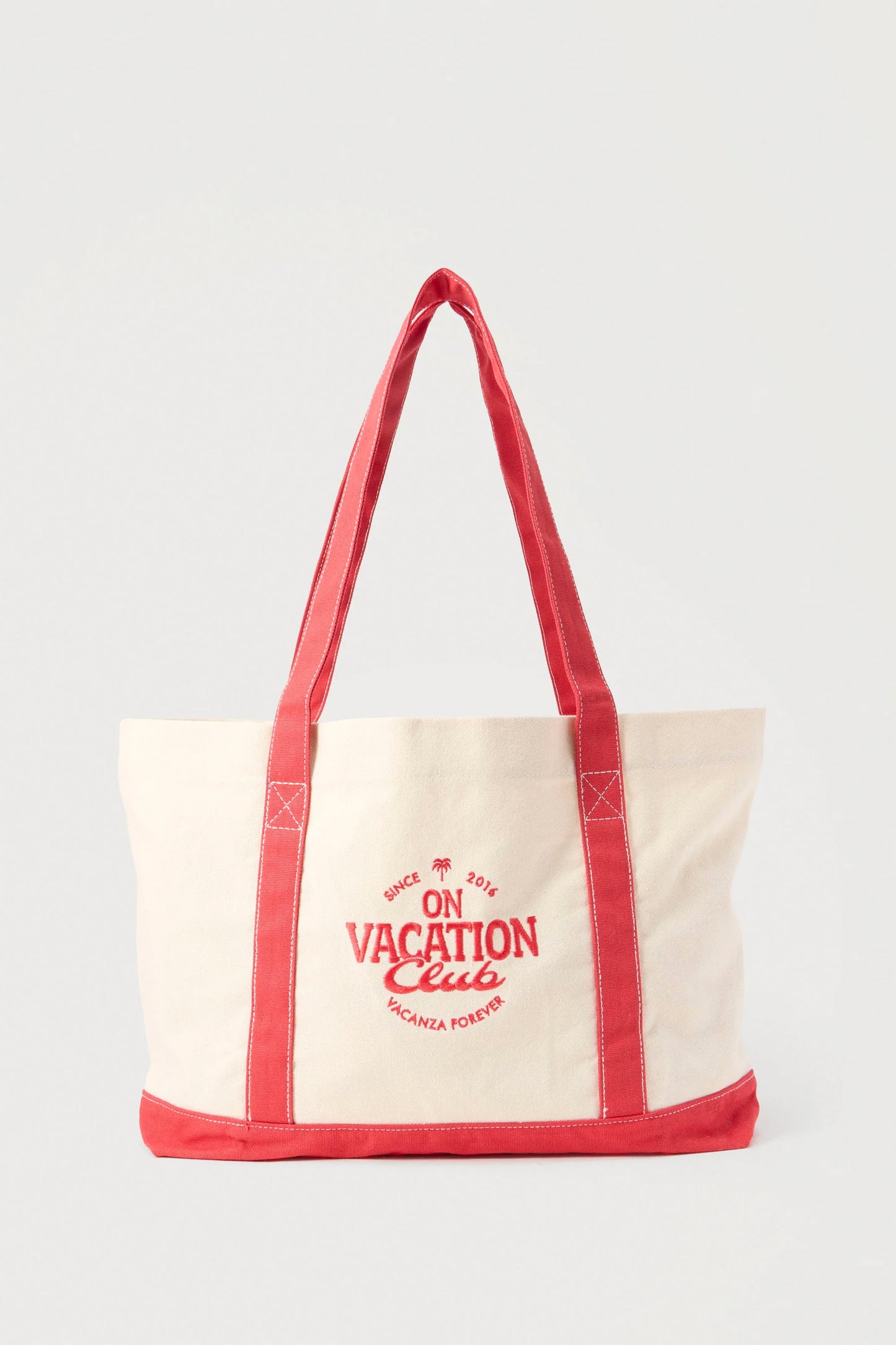On Vacation Aperitif Shopping Bag White – oversized canvas tote bag at Pukas Surf Shop