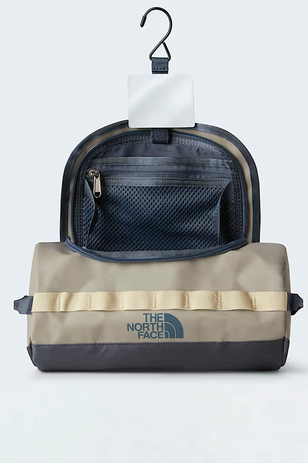 The North Face Base Camp Travel Canister in Stone Slab and Granite Grey – 5.7L compact travel organiser, available at Pukas Surf Shop

