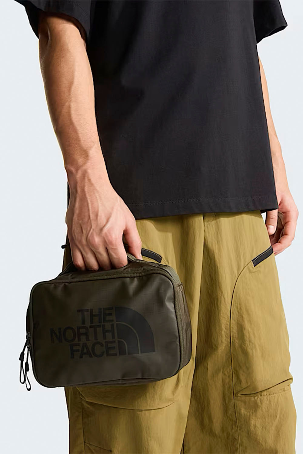 The North Face BCV Toiletry Kit in New Taupe Green – compact structured travel wash bag | Pukas Surf Shop