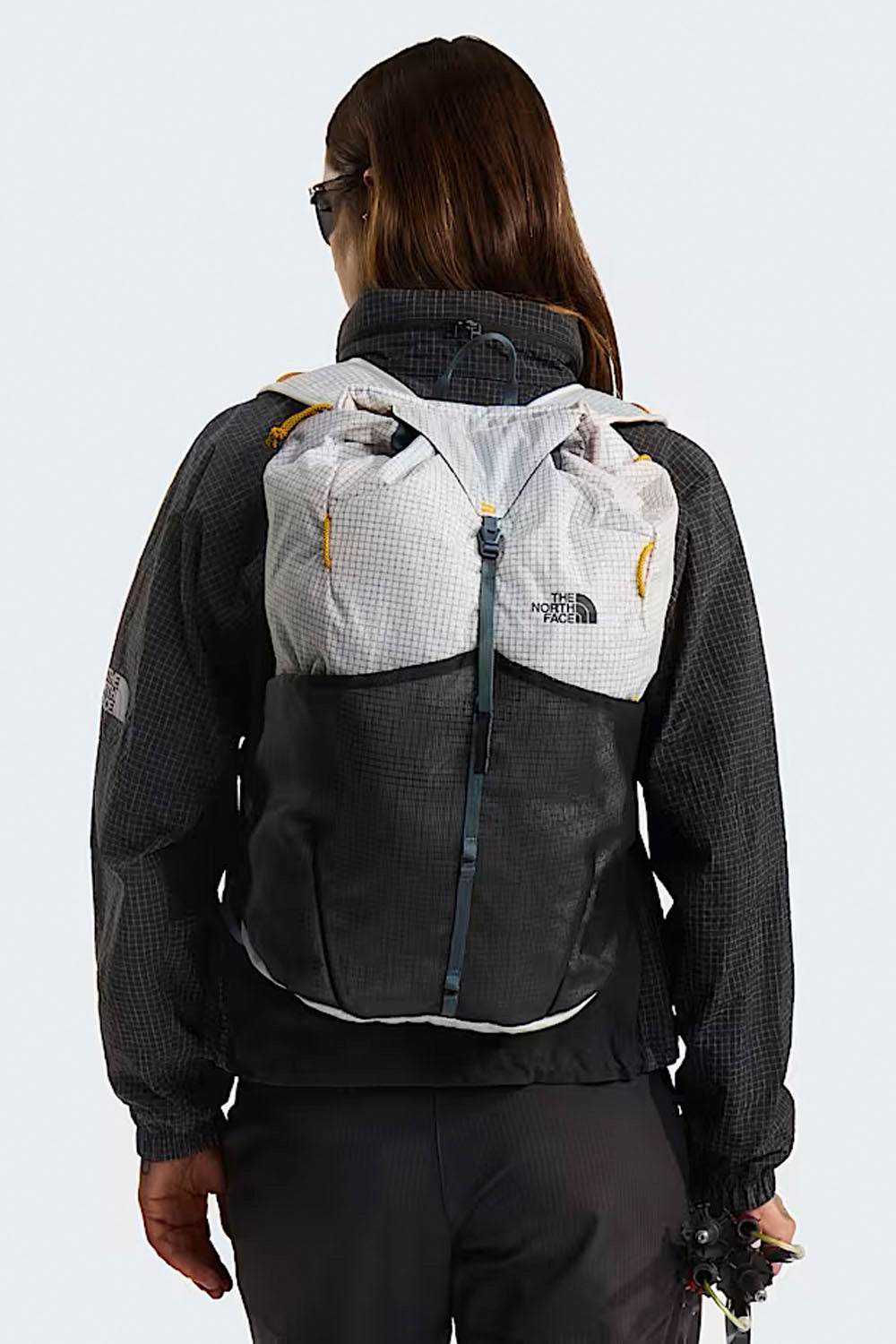 The North Face Clyffe Daypack in Pearl Stone – 23L everyday backpack with 16" laptop sleeve, available at Pukas Surf Shop