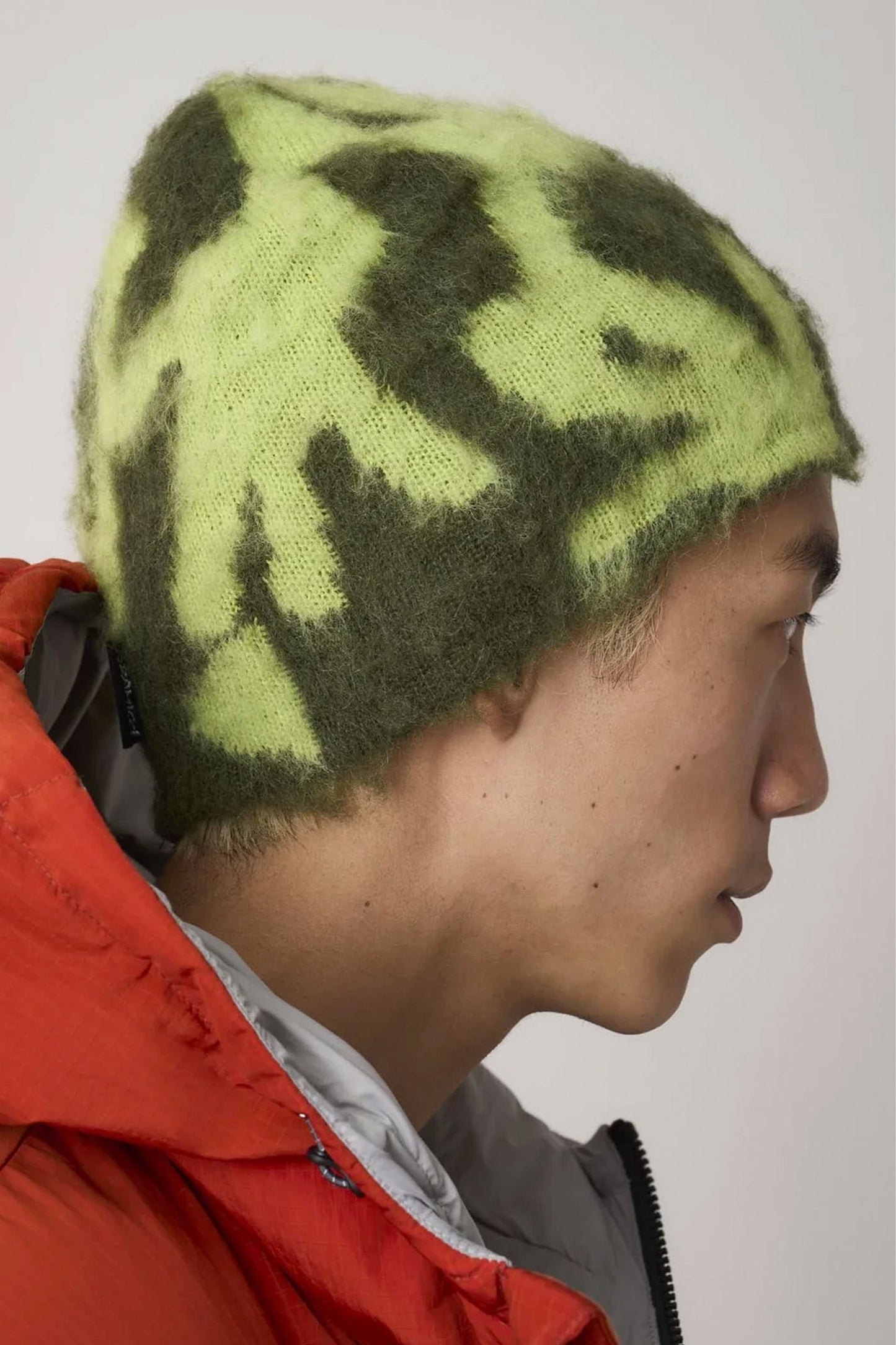 GRAMICCI MOHAIR BURLY RUNNING BEANIE CHARTREUSE OS
