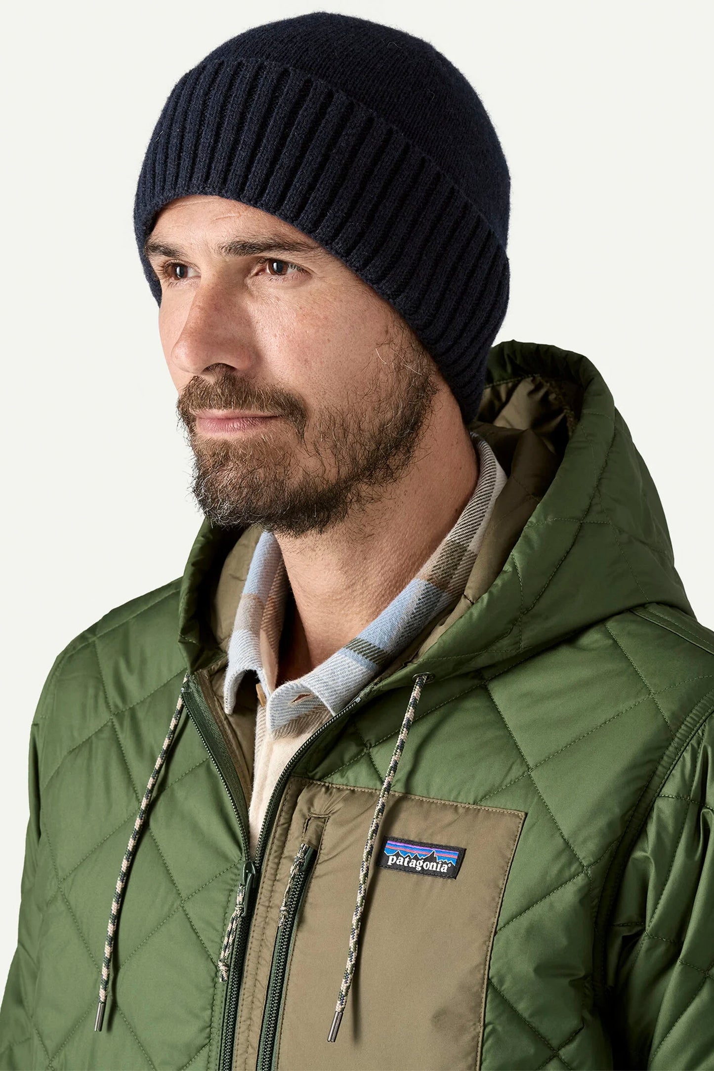 Pukas Surf Shop Patagonia Brodeo Cuffed Beanie in New Navy