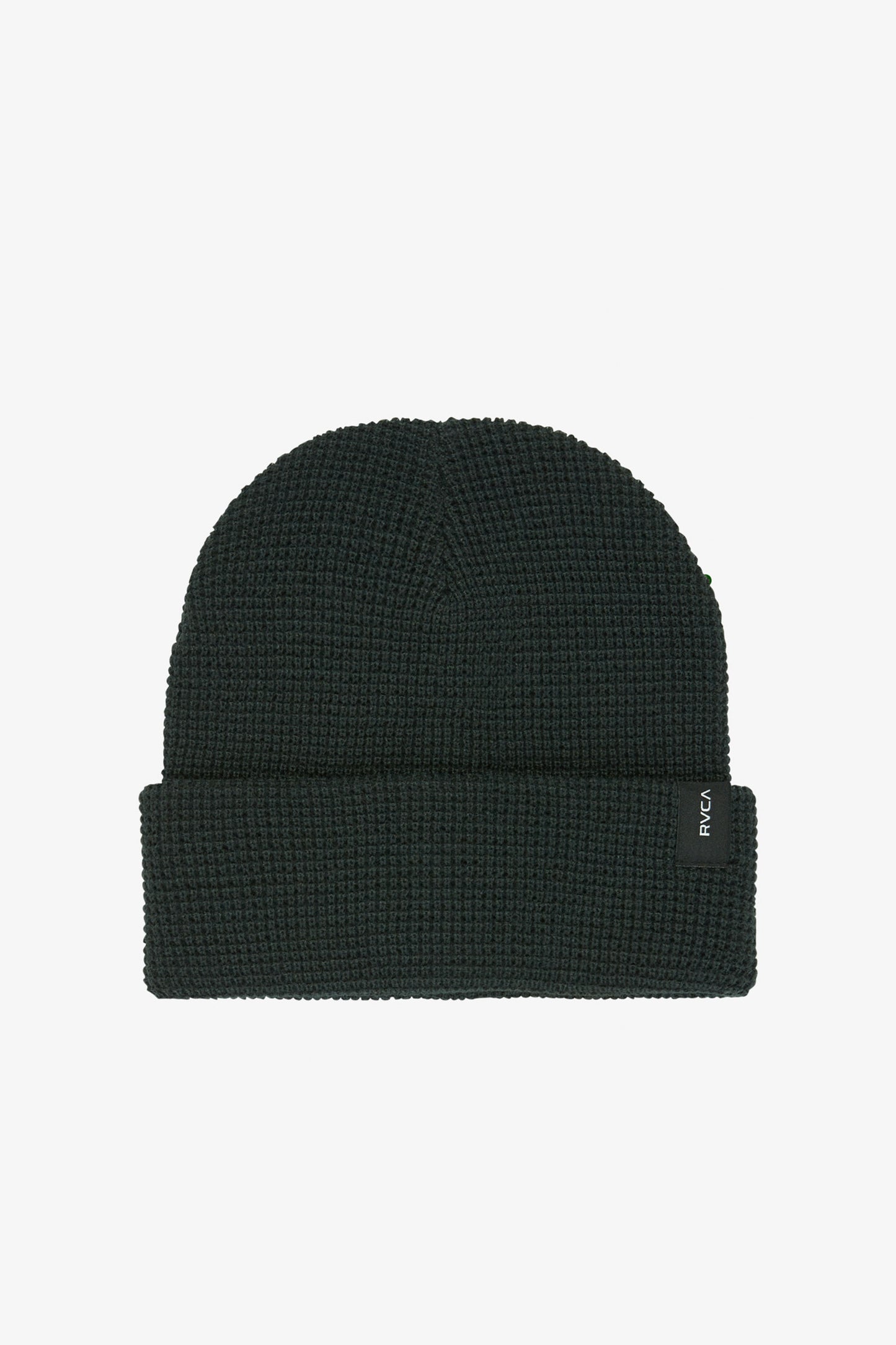 Pukas Surf Shop RVCA unisex rib knit beanie in Dark Gunmetal