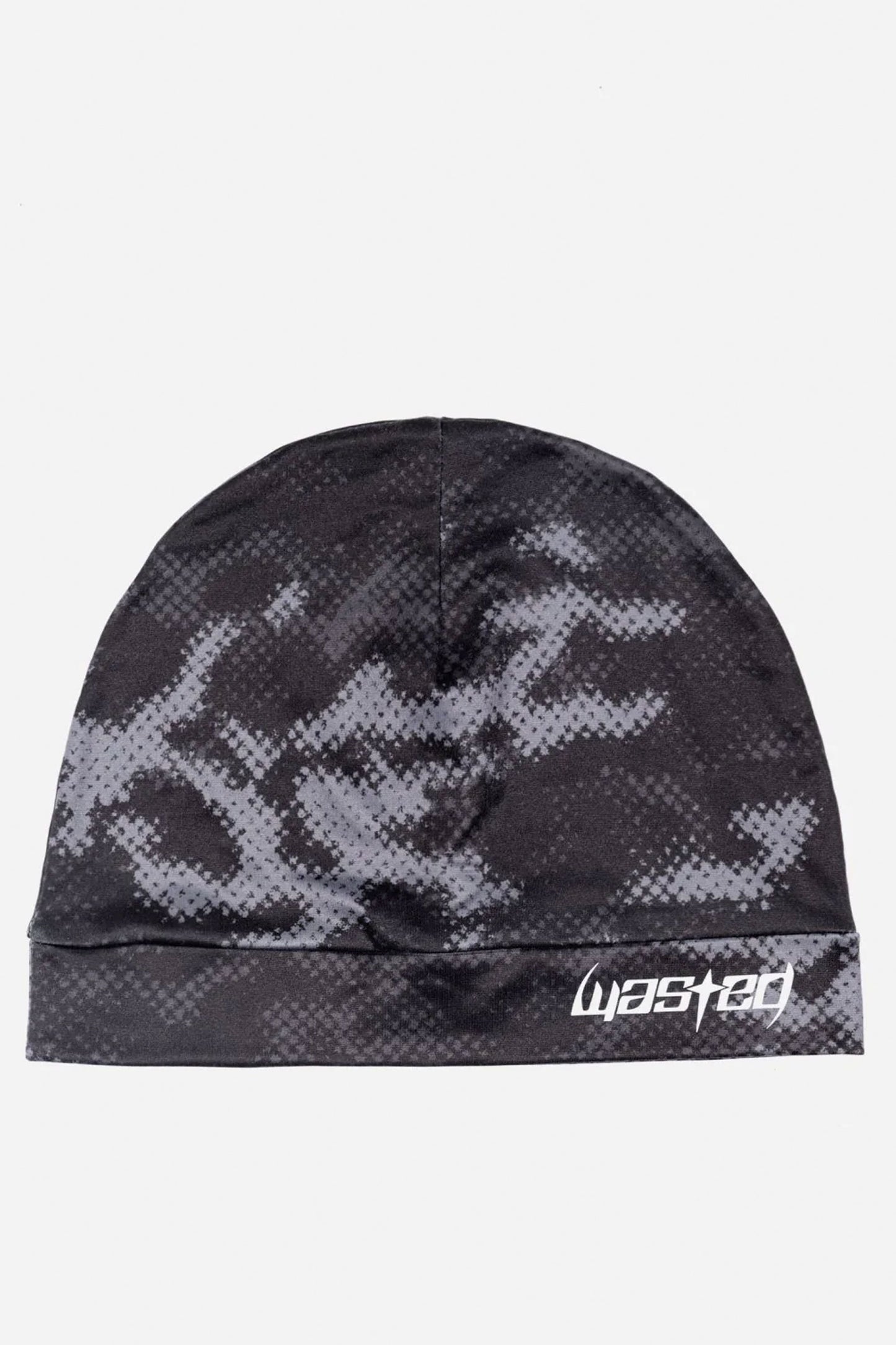 Black camouflage beanie with Wasted Paris logo Pukas Surf Shop
