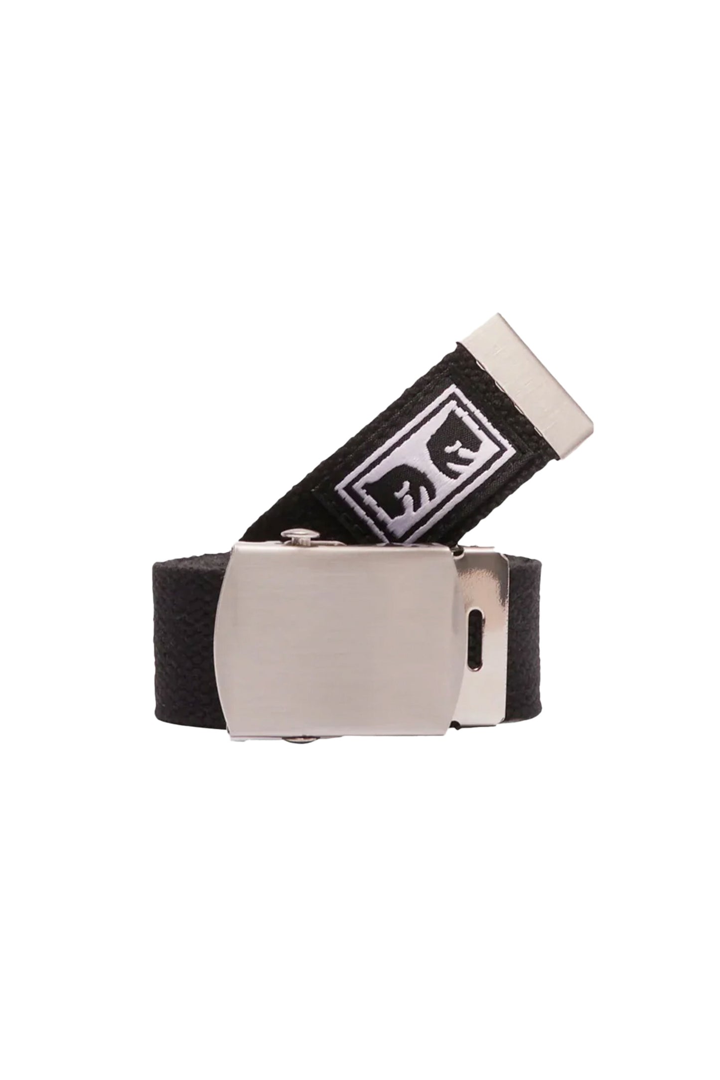 OBEY Black belt with a silver buckle Pukas Surf Shop