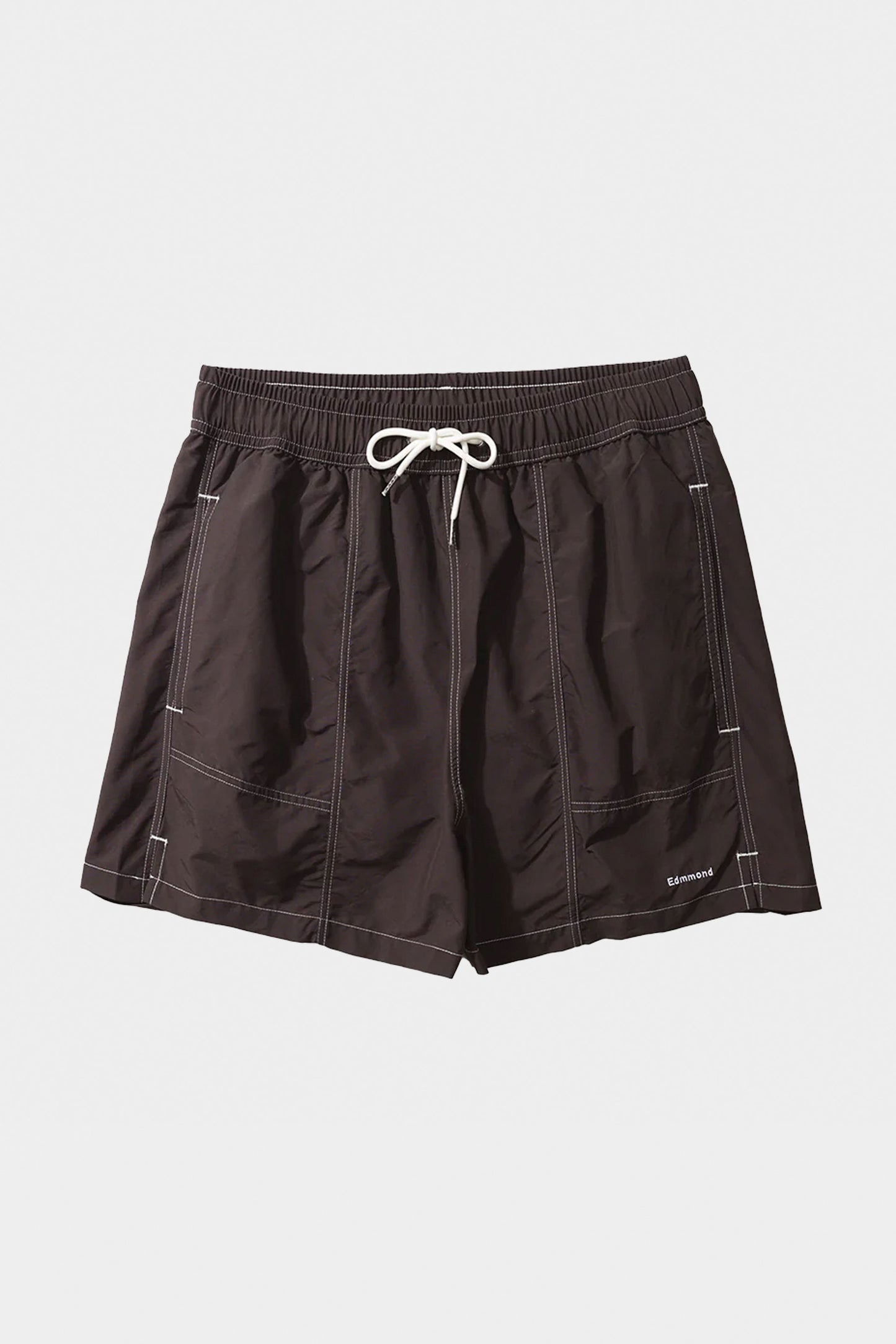 Pukas Surf Shop Man Boardshorts Edmmond Mini Logo Plain Chocolate