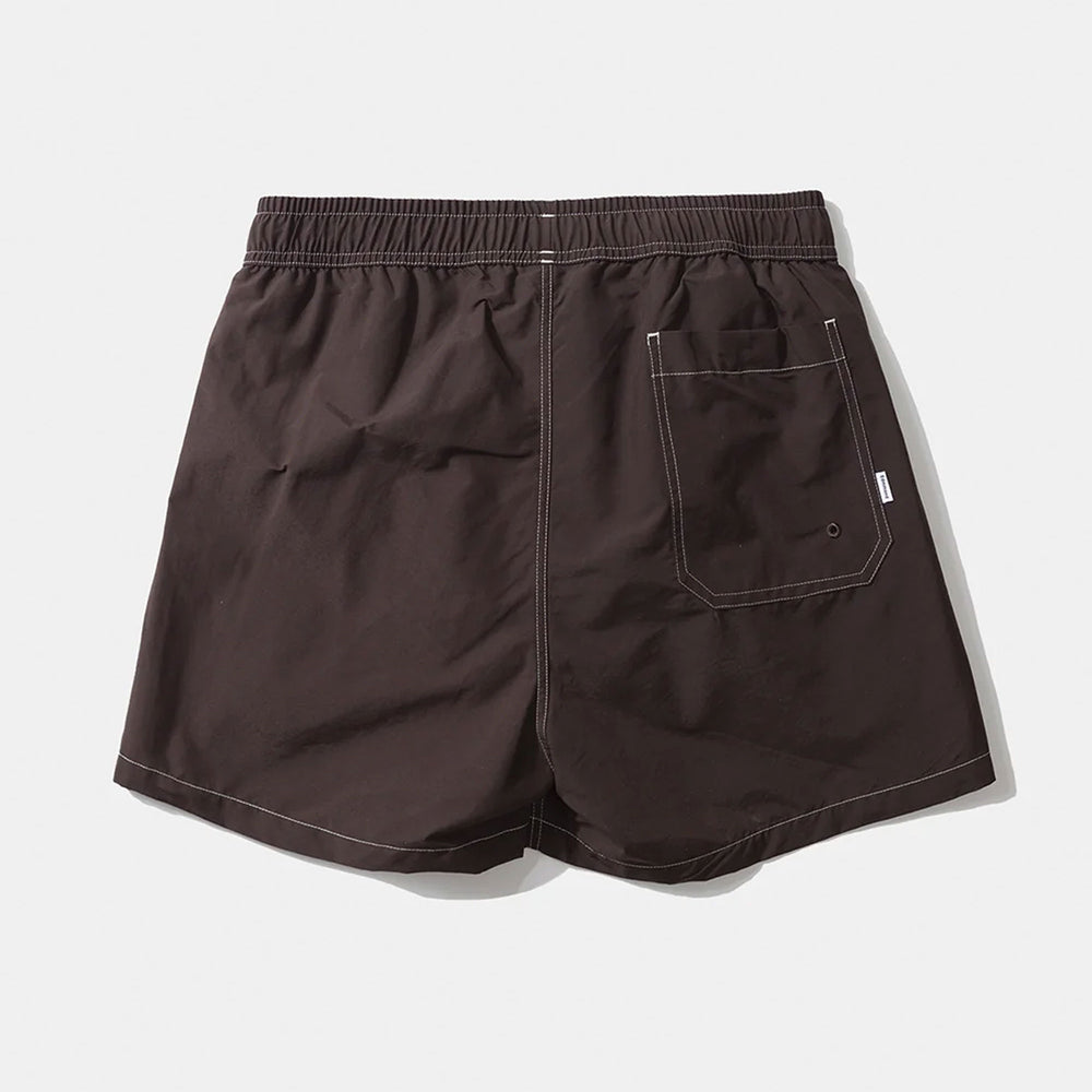 Pukas Surf Shop Man Boardshorts Edmmond Mini Logo Plain Chocolate