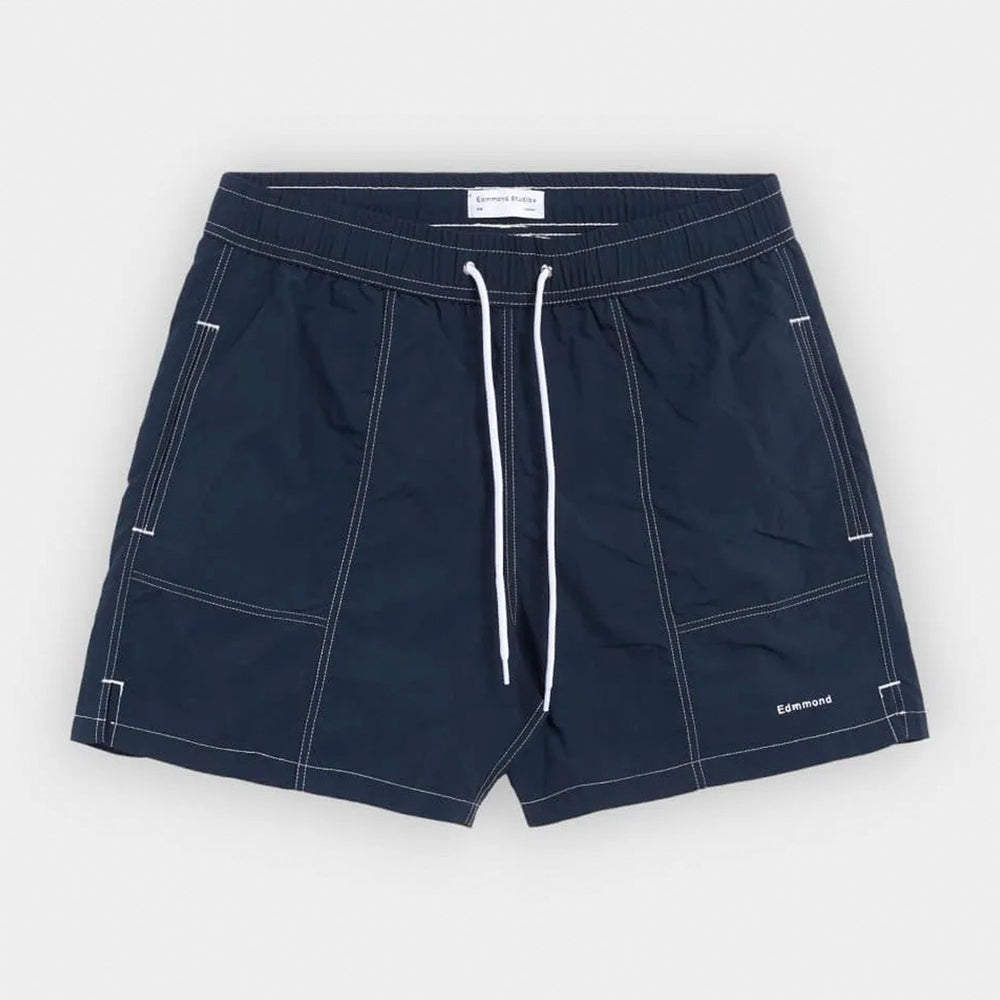 Pukas Surf Shop Man Boardshorts Edmmond Mini Logo Plain Navy