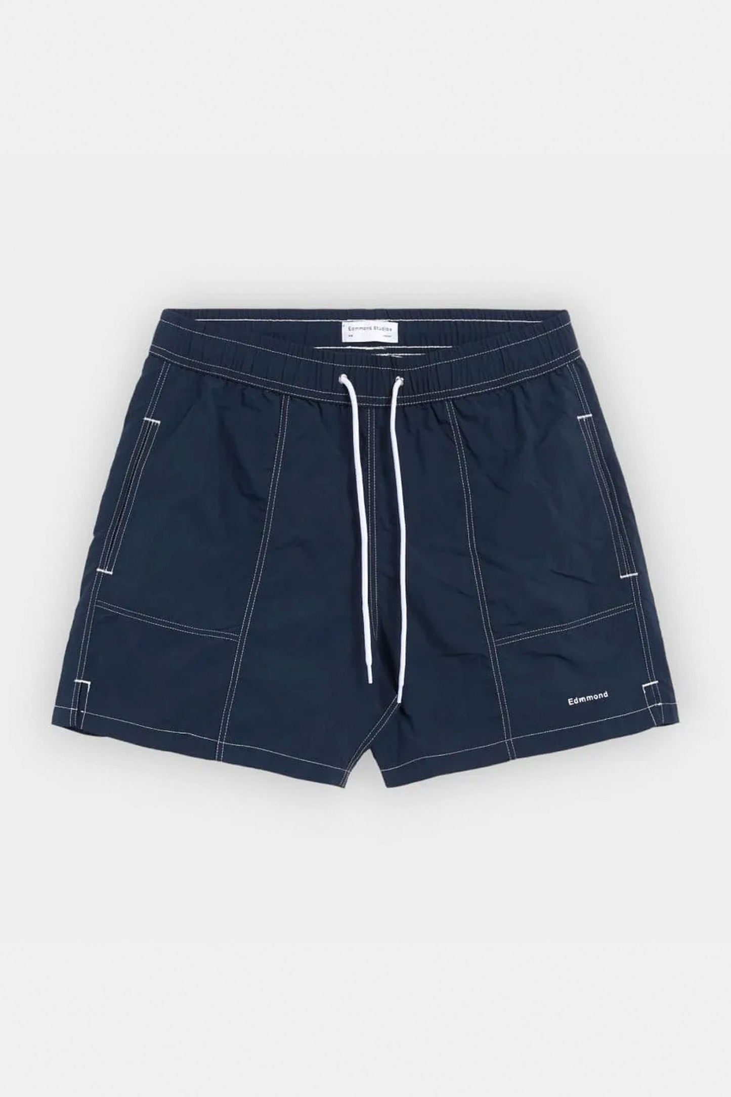 Pukas Surf Shop Man Boardshorts Edmmond Mini Logo Plain Navy