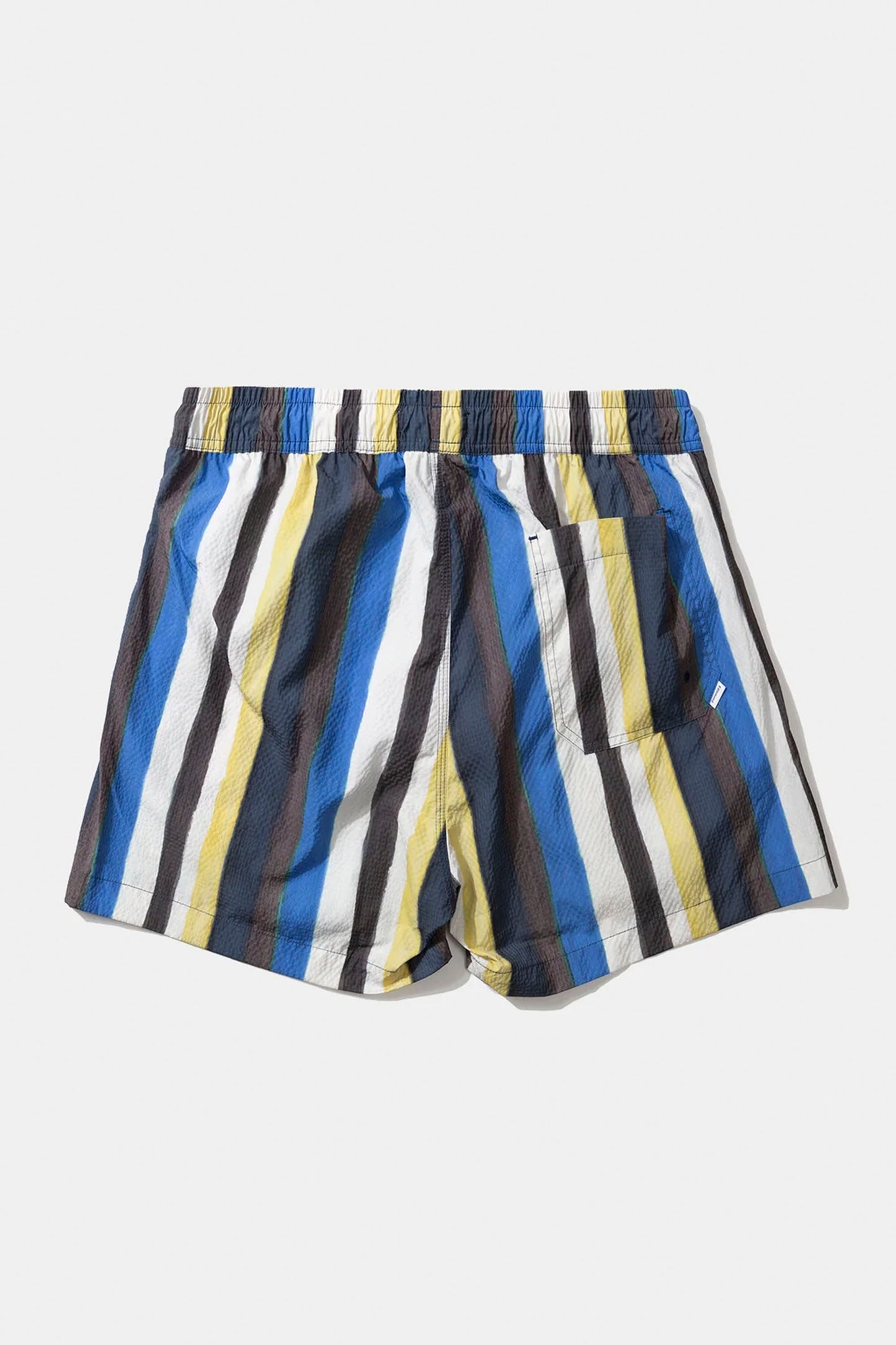 Edmmond Watercolour Stripes Boardshort in plain mustard — premium men's surf boardshort at Pukas Surf Shop