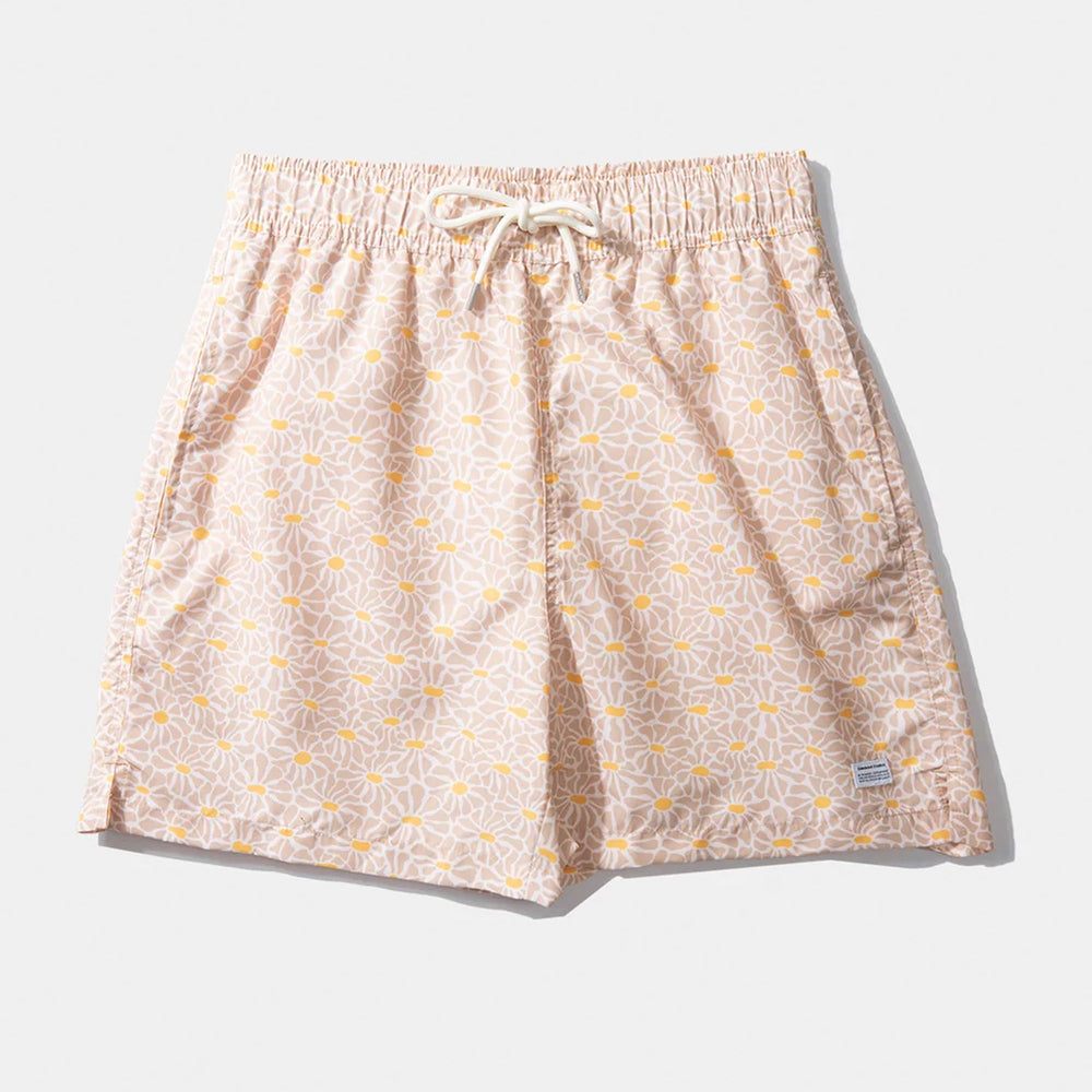 Pukas Surf Shop Man Boardshorts Edmmond Wild Flowers Plain Tan