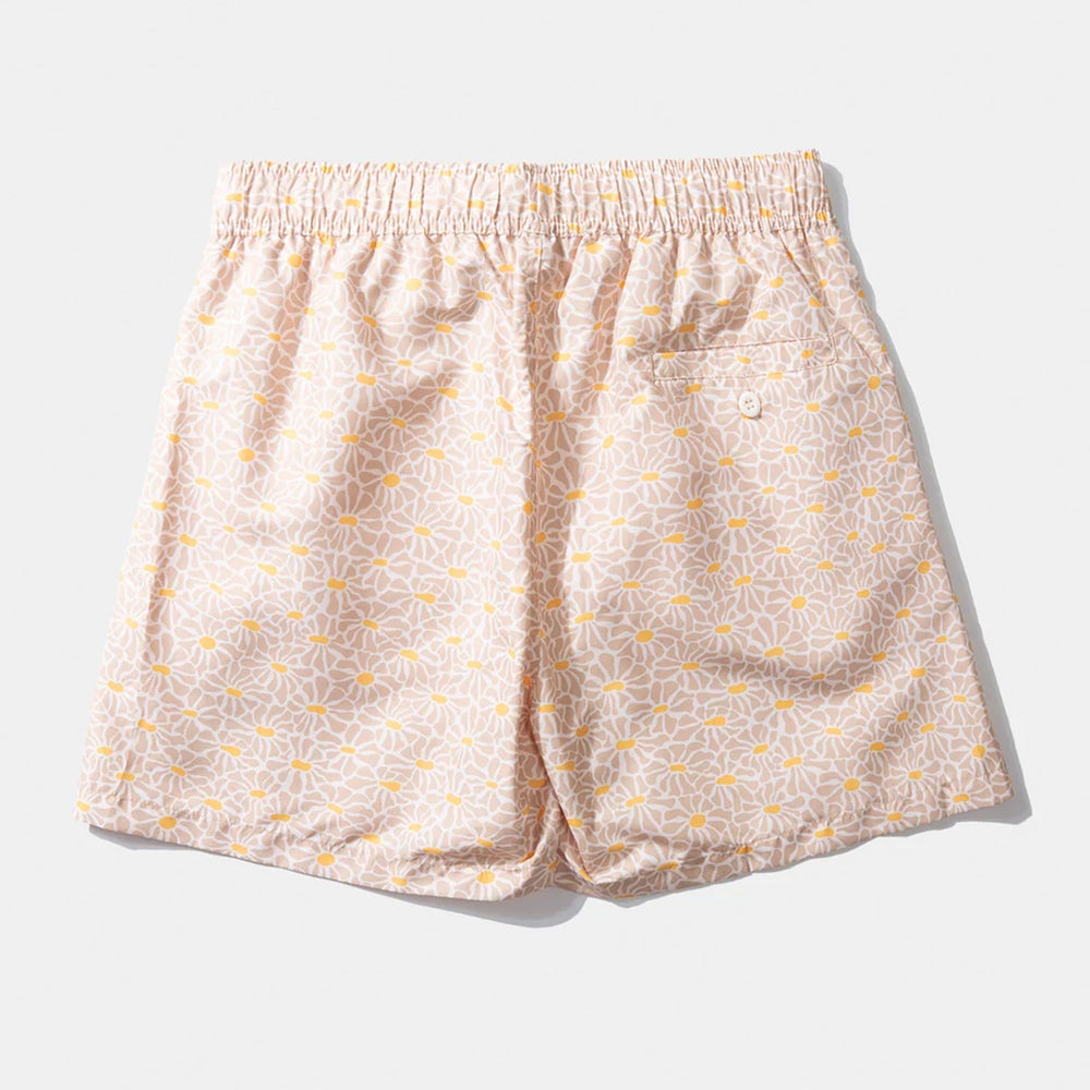 Pukas Surf Shop Man Boardshorts Edmmond Wild Flowers Plain Tan