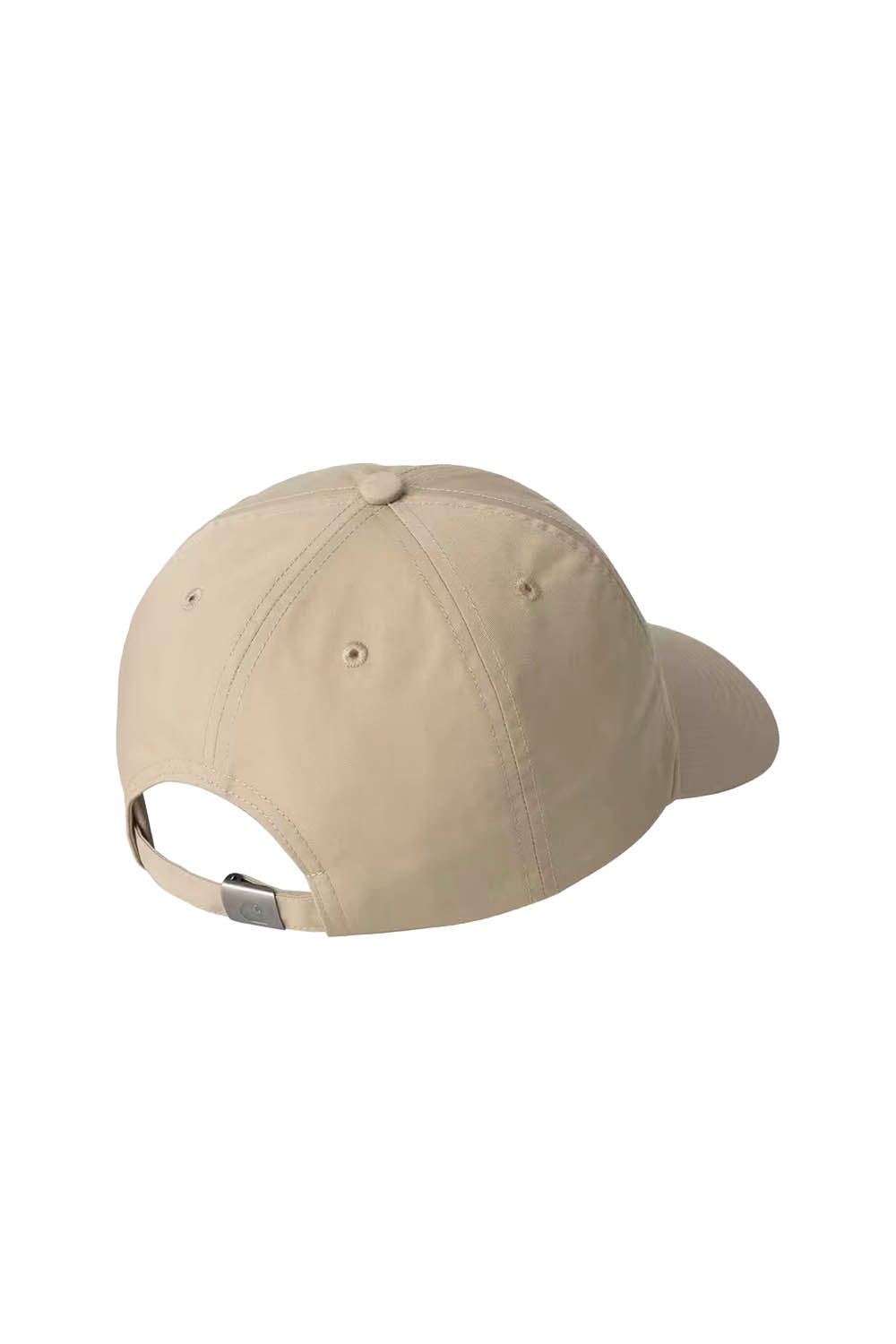 Beige baseball cap on a white background