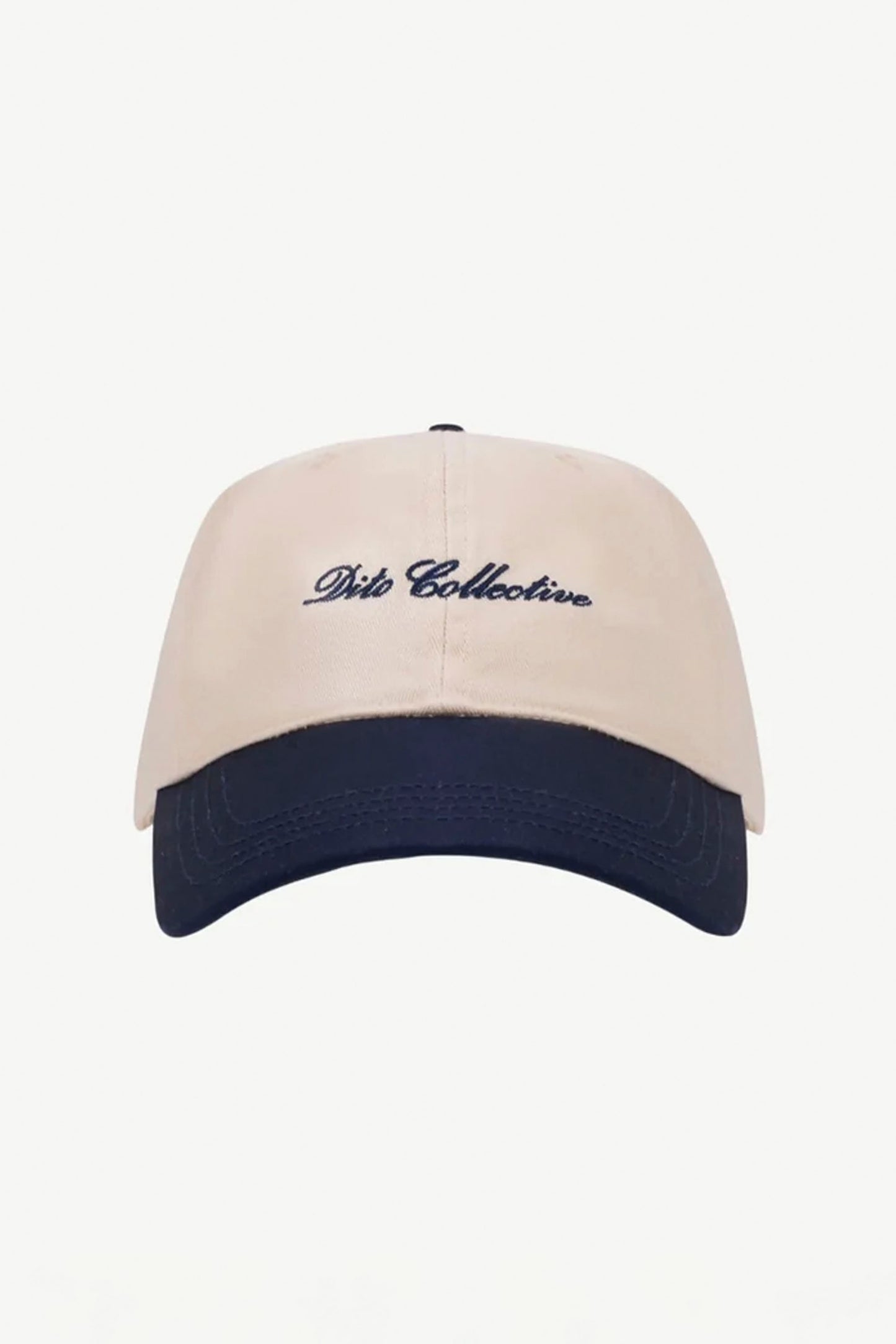 DITO COLLECTIVE Dito Court Cap off-white and navy tennis-inspired cap
