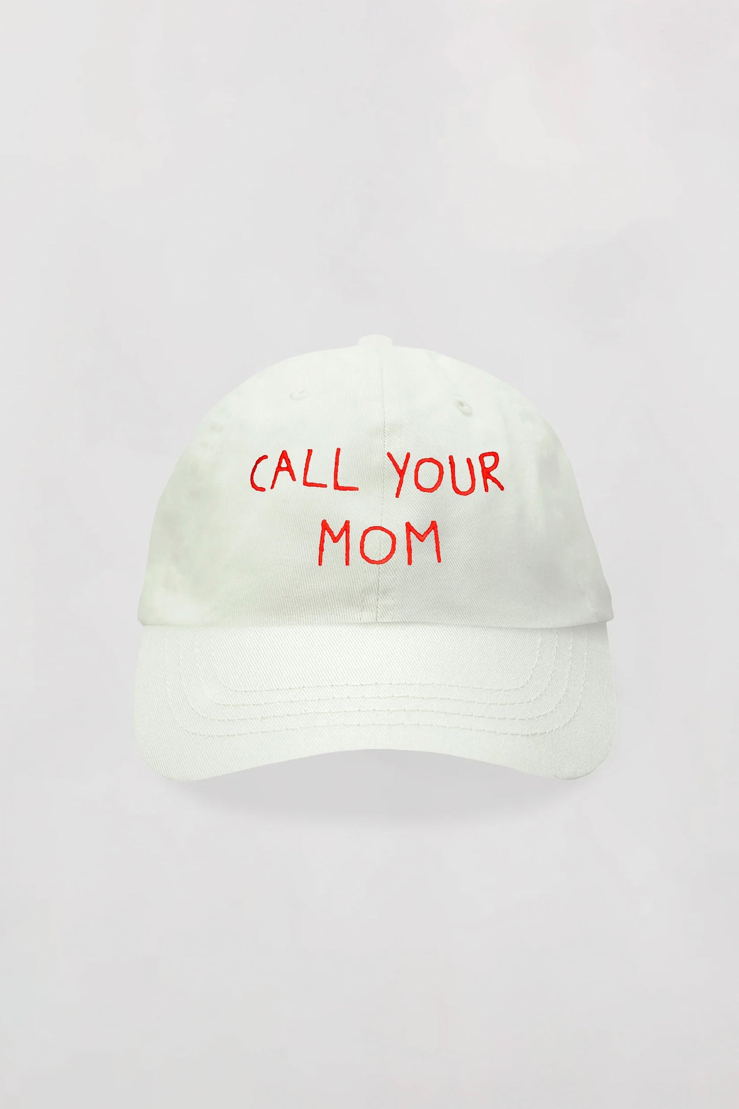ENCRÉ Call Your Mom Beige Cap - Thoughtful Statement Accessory
