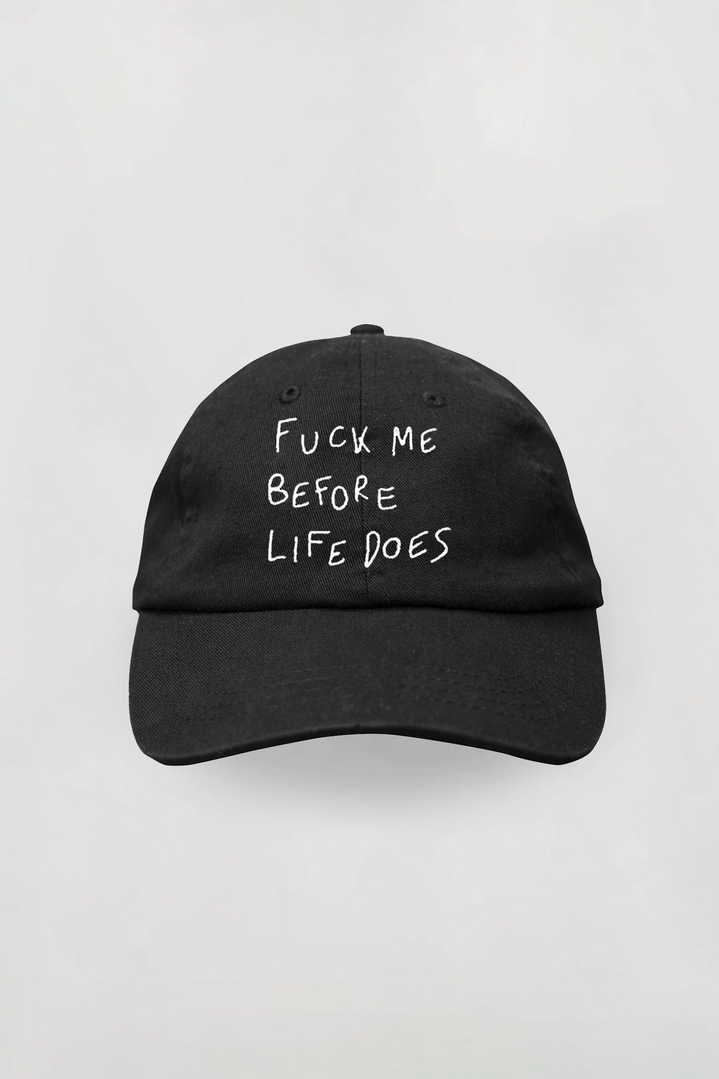 ENCRÉ F*ck Me Before Life Does Black Cap - Bold Statement Accessory
