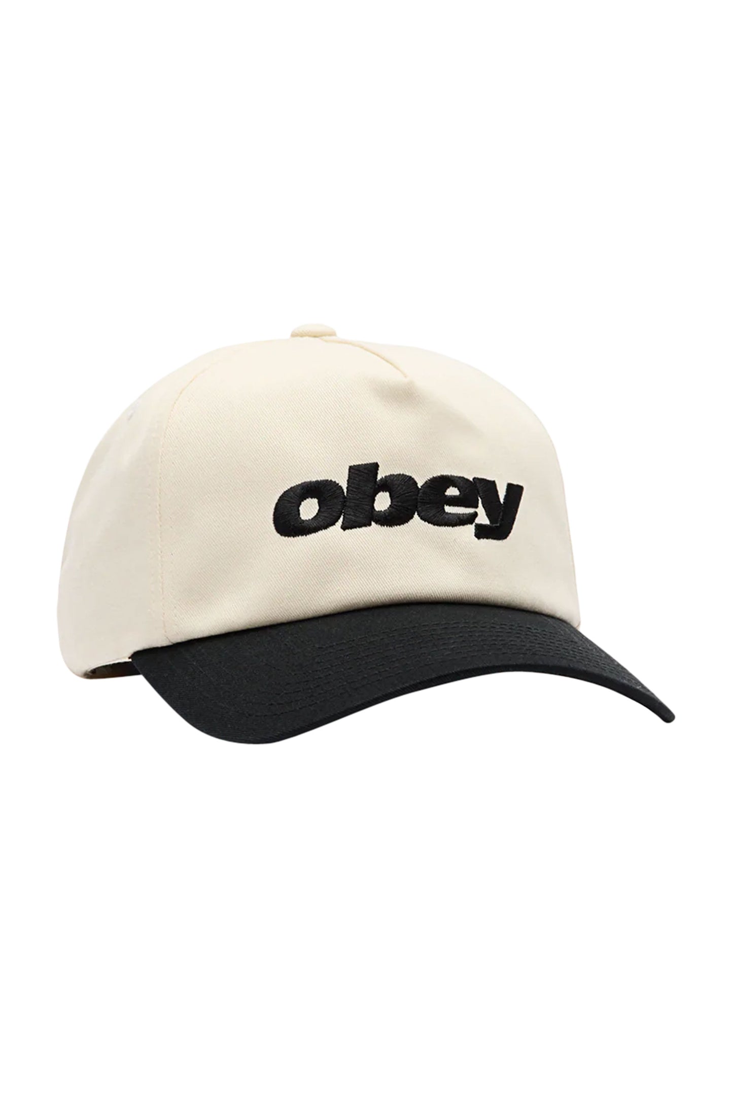 Pukas Surf Shop OBEY Delta 5 Panel Strapback in UNBLEACHED MULTI