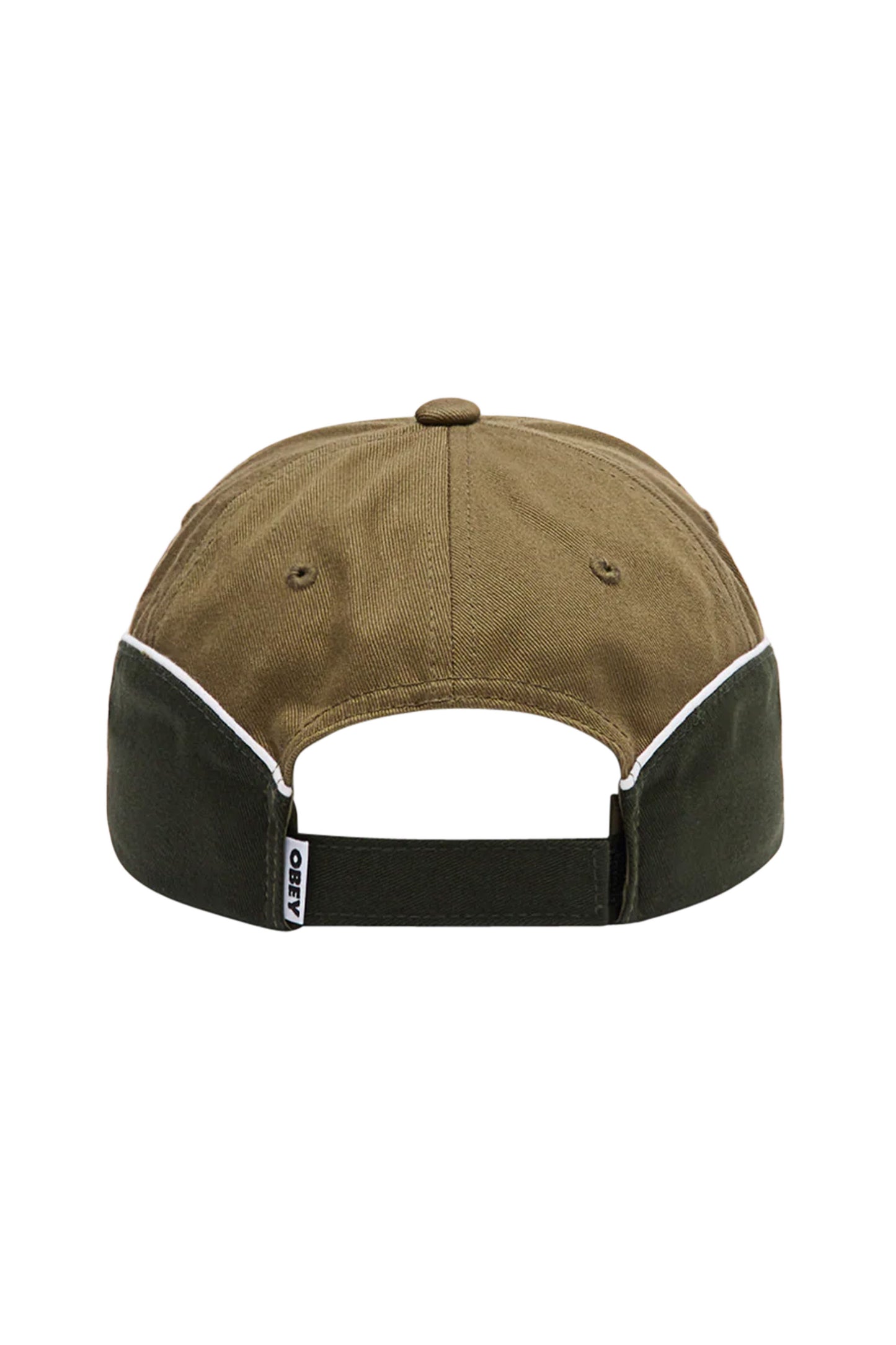 Brown and green cap with 'obey' logo Pukas Surf Shop