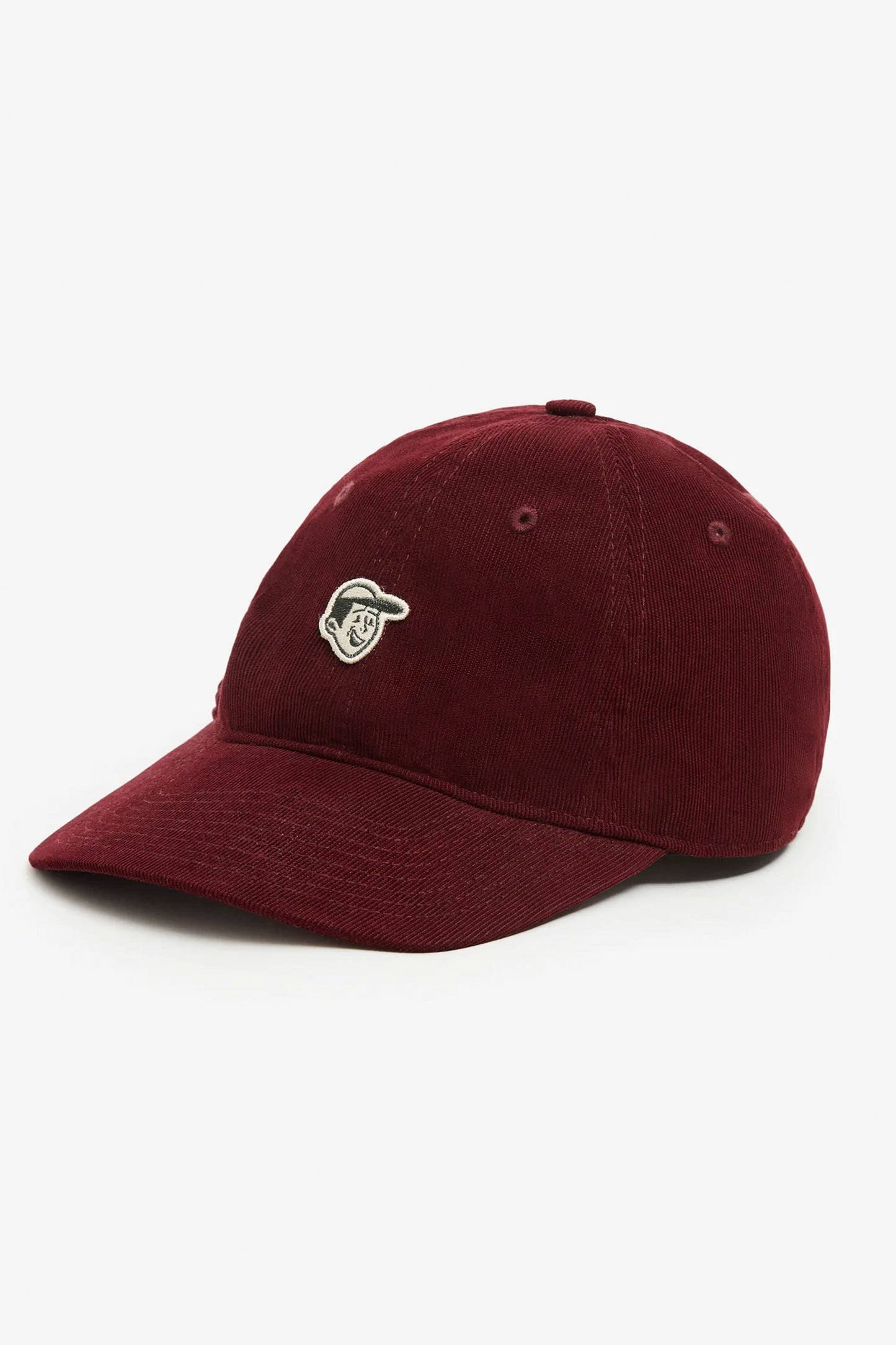 Maroon baseball cap with Pompeii logo Pukas Surf Shop