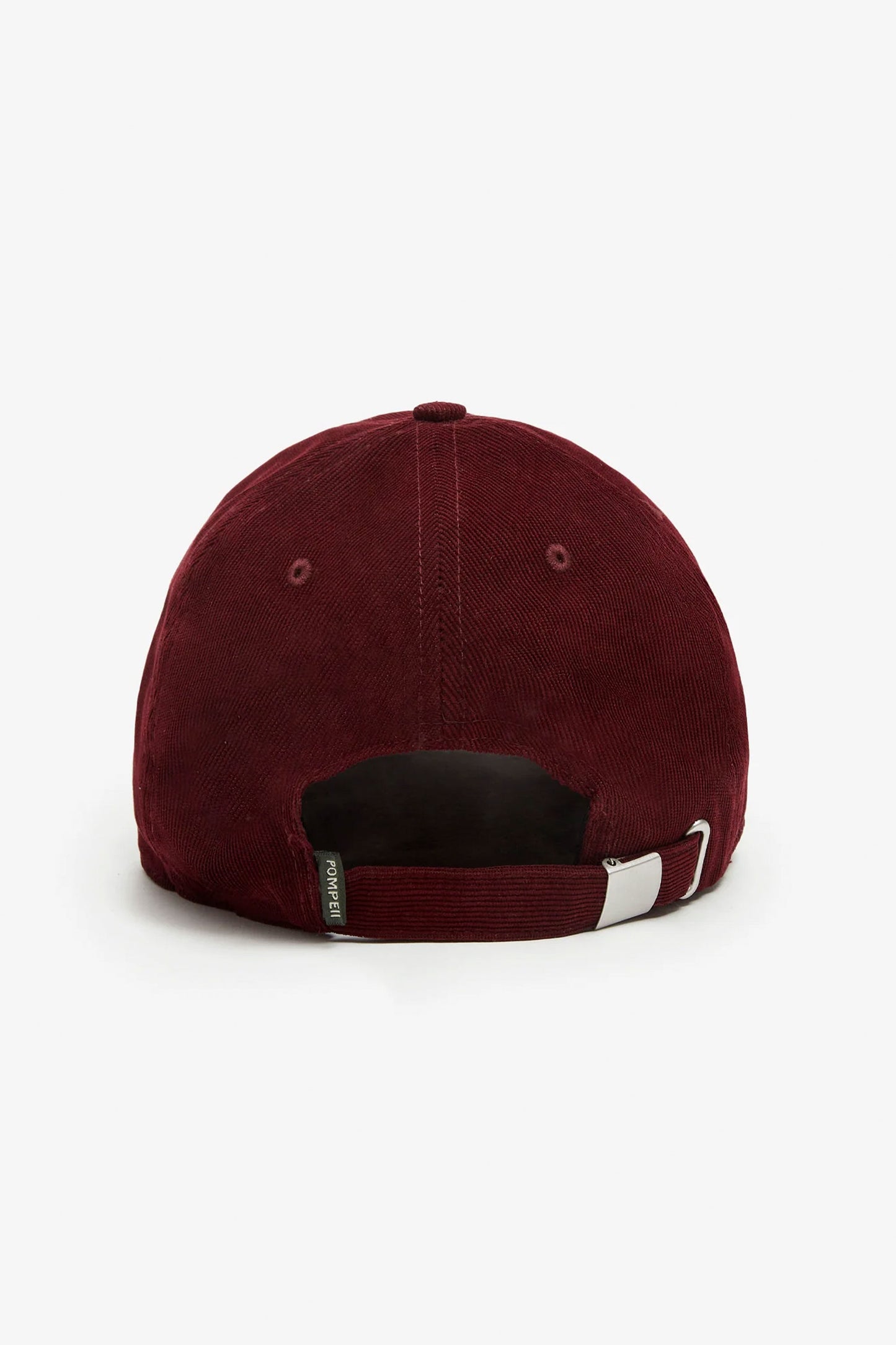 Maroon baseball cap with Pompeii logo Pukas Surf Shop