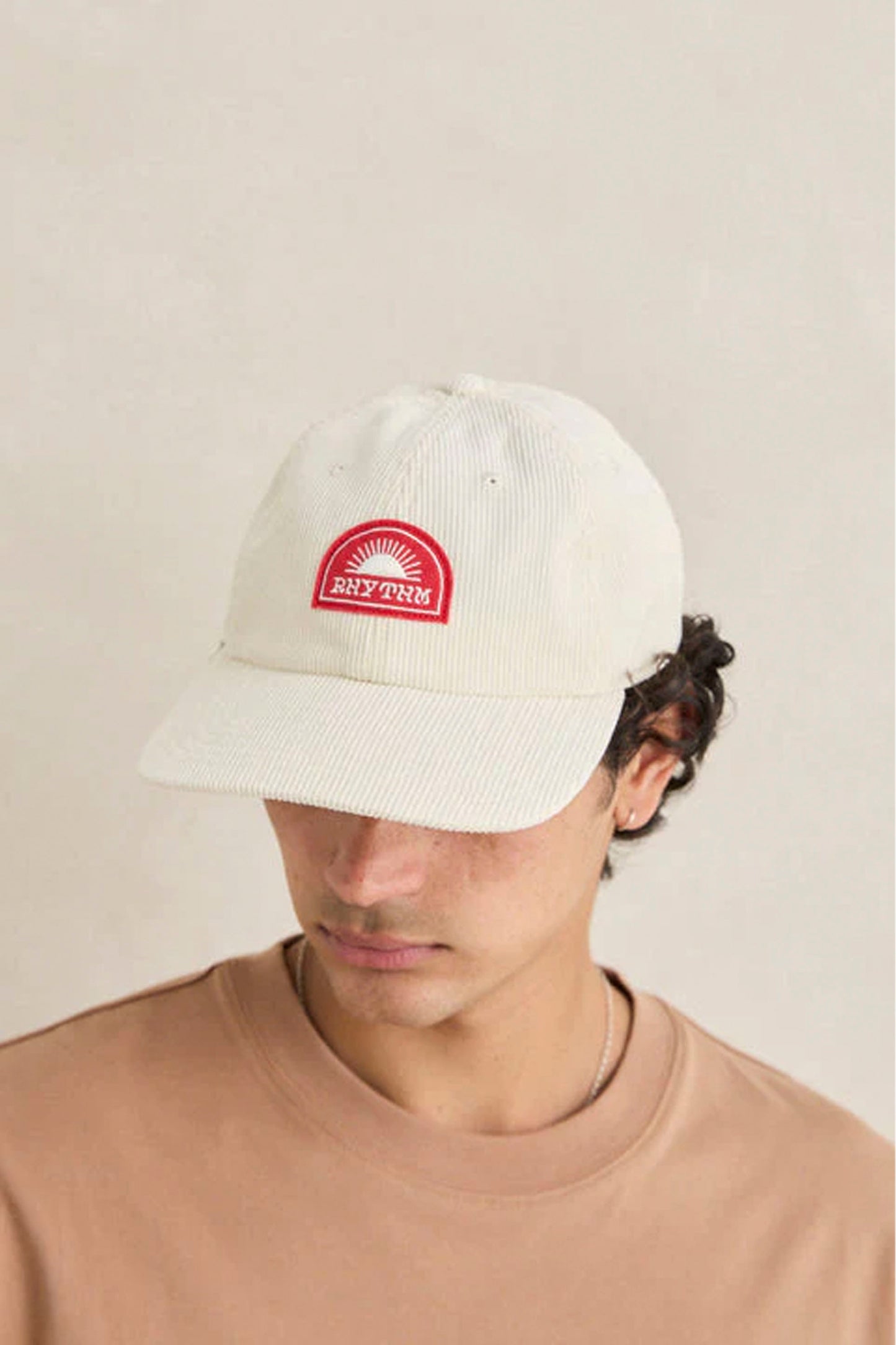 Rhythm Awake cord cap side profile showing unstructured low profile design