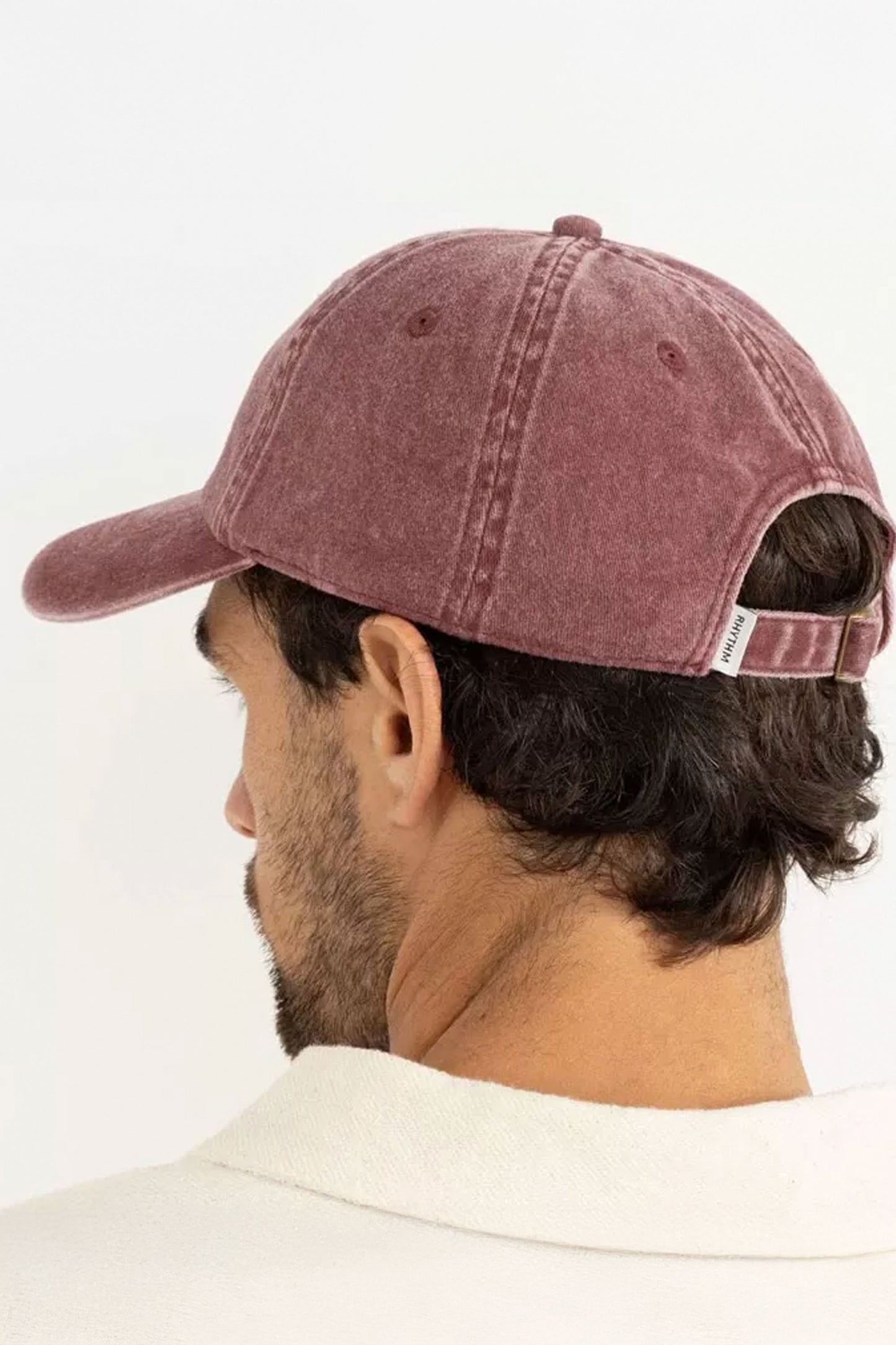 Rhythm Sports Cap burgundy - adjustable back strap with slider close-up