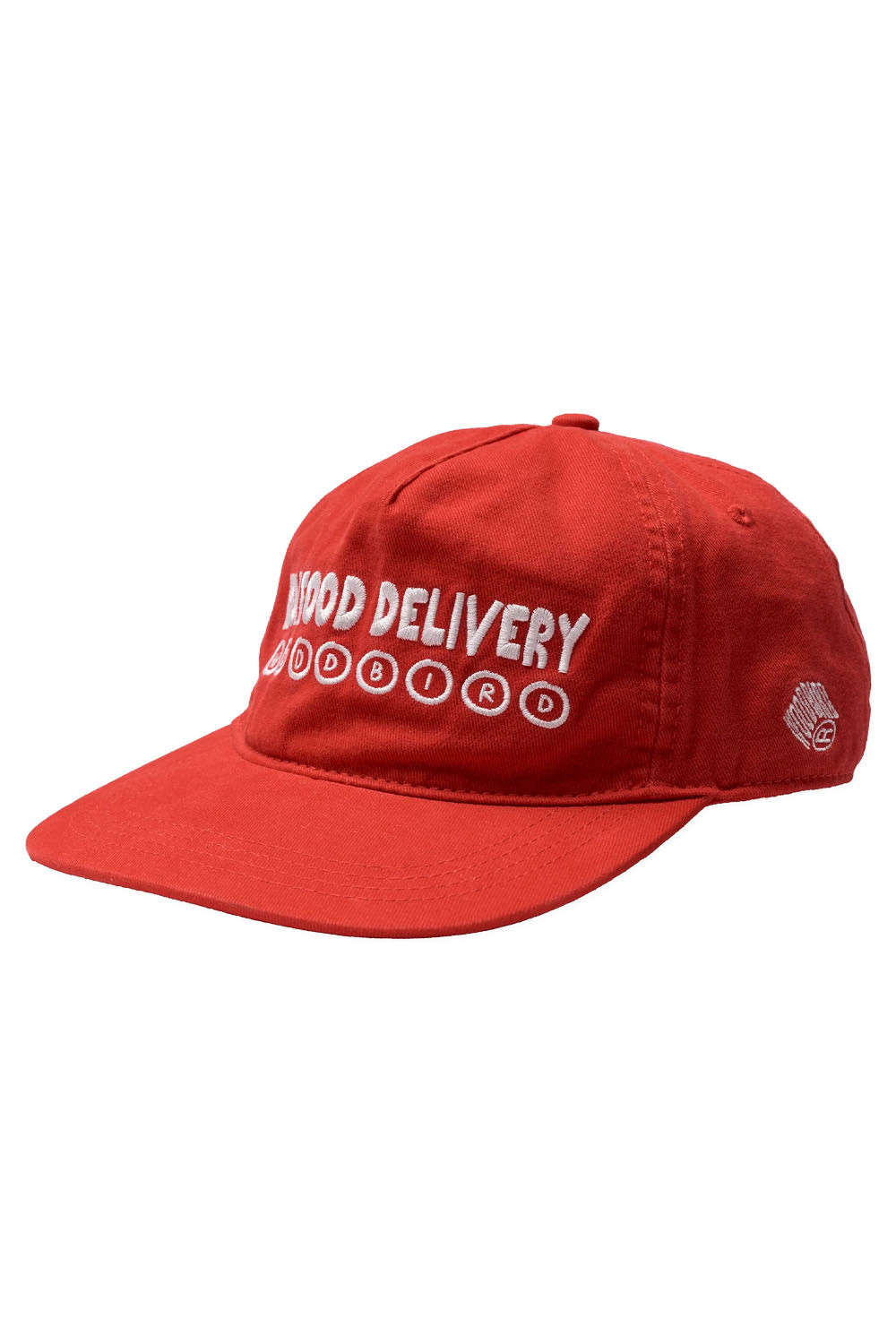 Red cap with 'Food Delivery' text on a white background