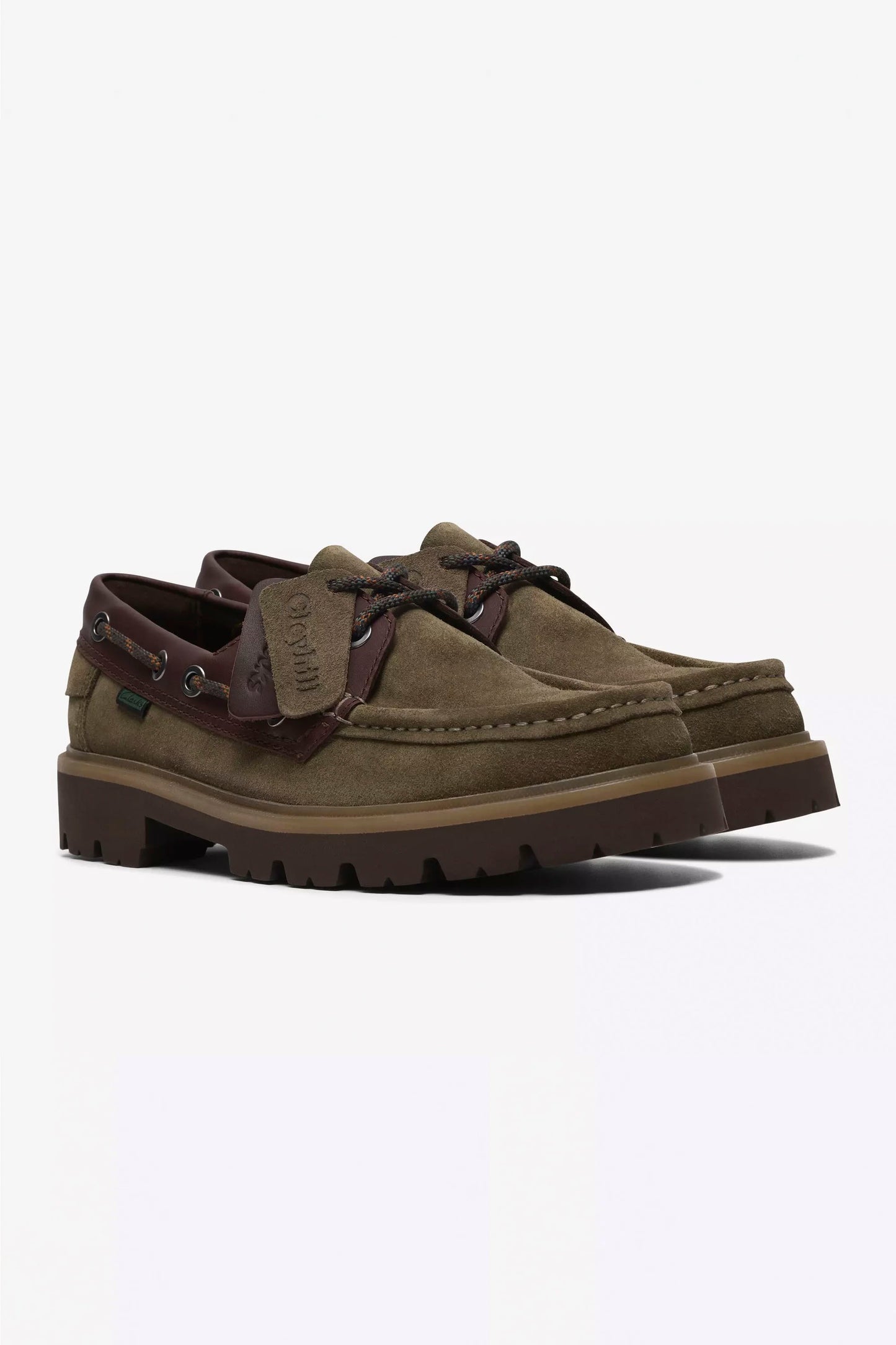 Clarks Cleyhill Boat men's boat shoe in olive combi – Pukas Surf Shop