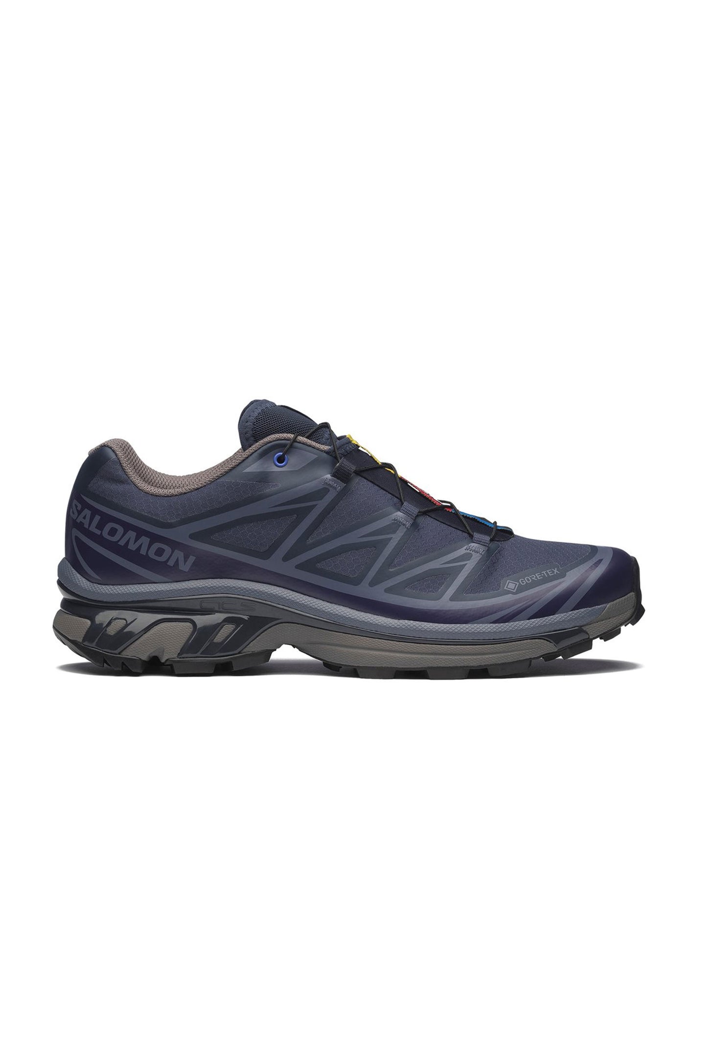 Pukas Surf Shop Salomon blue hiking shoes with gray soles