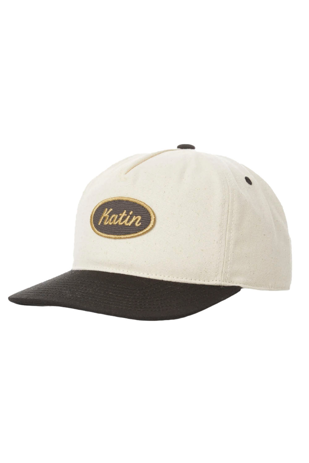 Katin Roadside Hat in Black Wash – front view, men's washed cap at Pukas Surf Shop