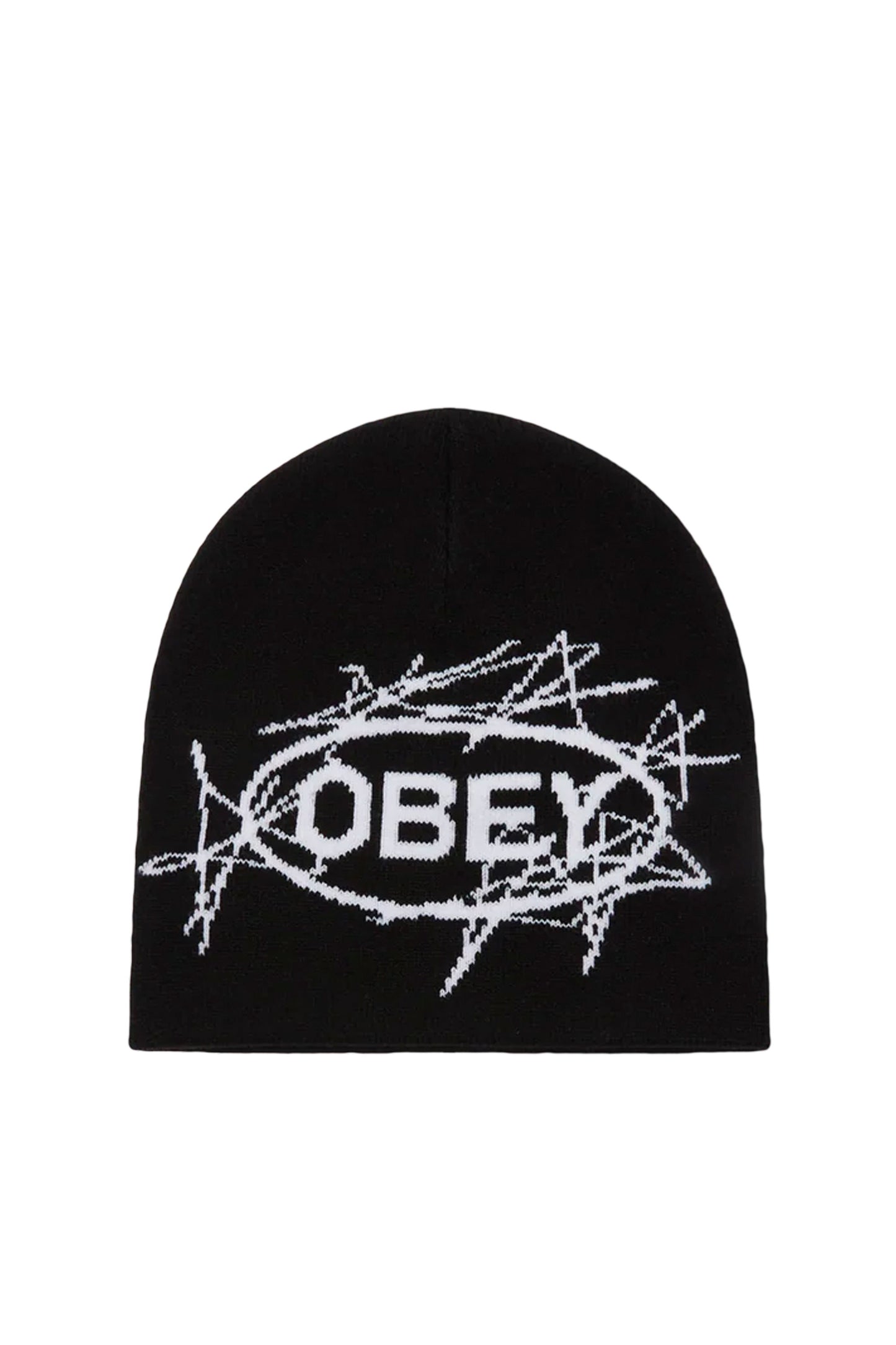 Black beanie with 'OBEY' logo Pukas Surf Shop