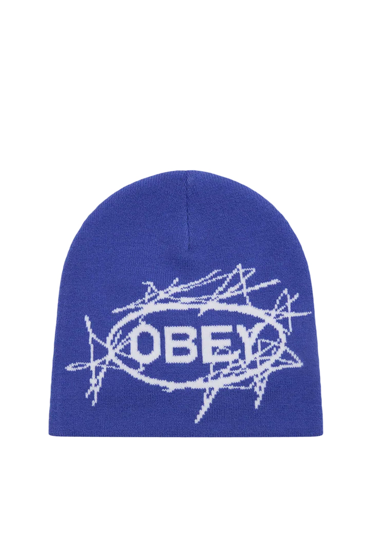 Blue beanie with 'OBEY' logo Pukas Surf Shop