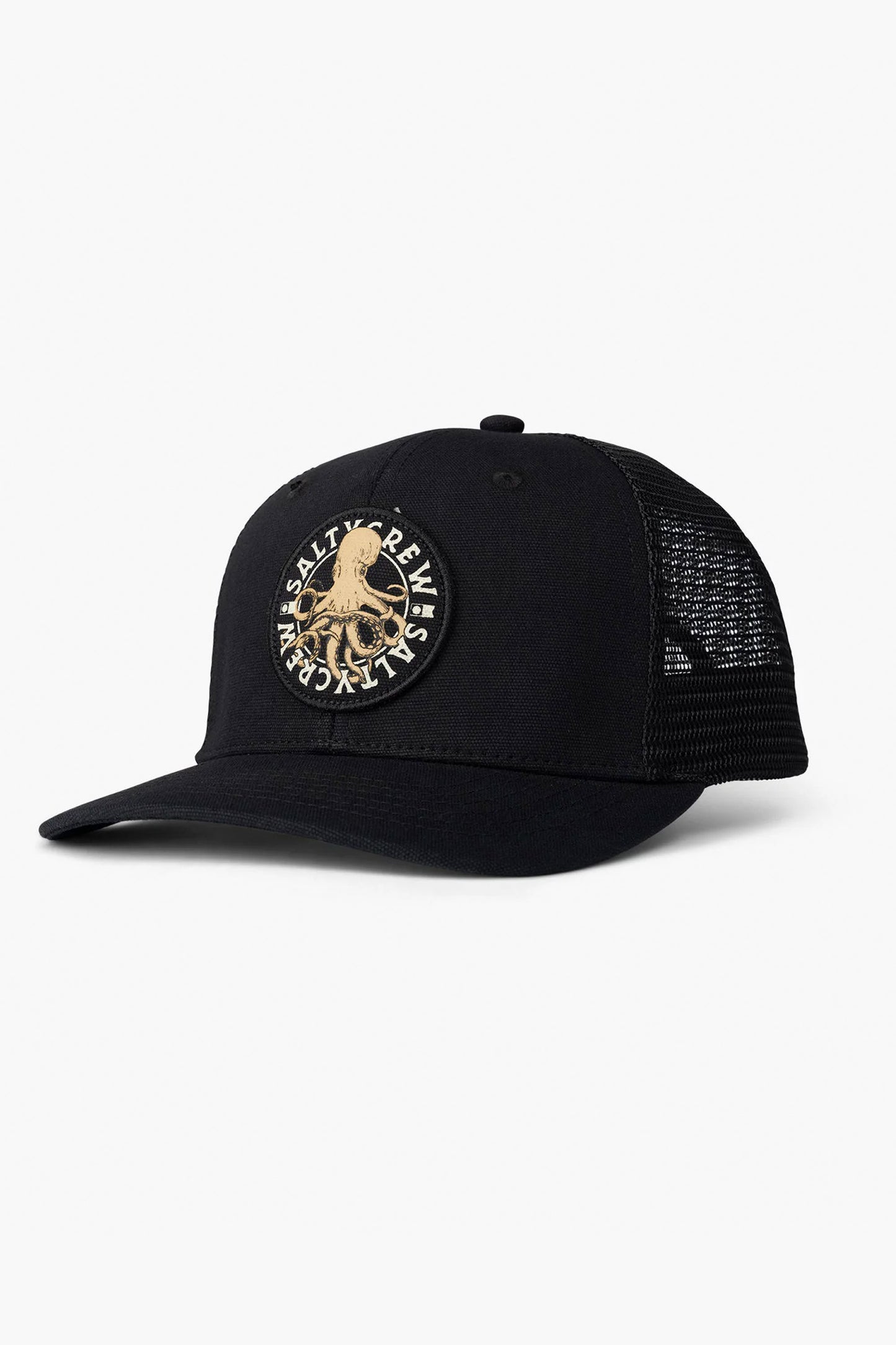 Pukas Surf Shop Salty Crew mesh trucker cap in black