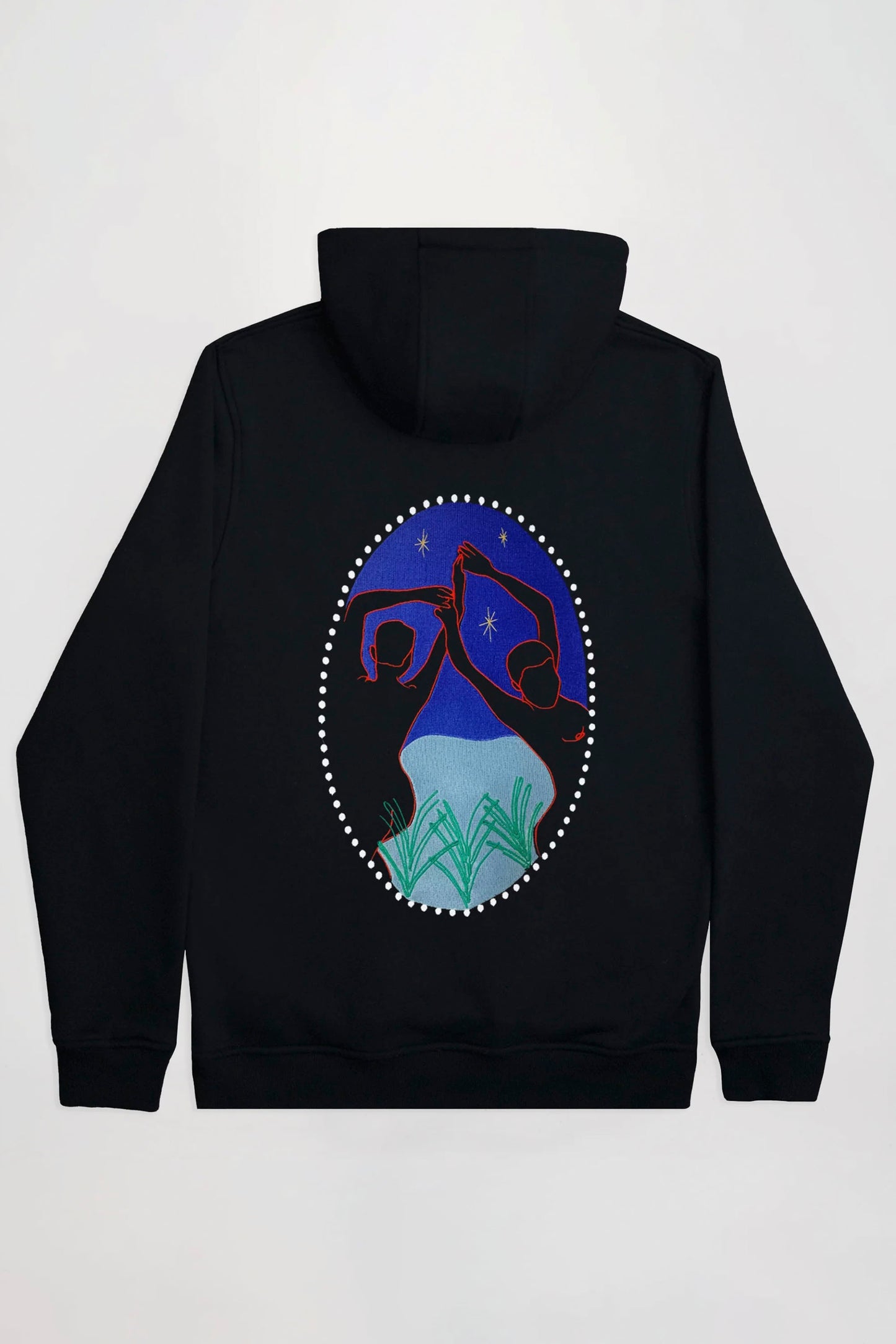 ENCRÉ black l'ombre de l'éphémère hoodie - men's coastal lifestyle clothing at Pukas Surf Shop

