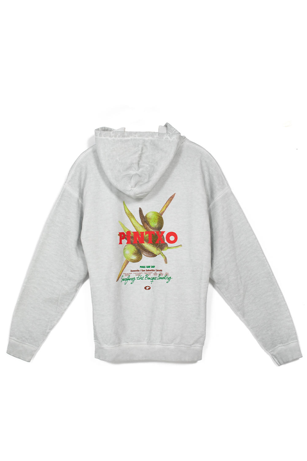 Pukas Surf Shop Pintxo 2.0 Hoodie Man Ice Grey – relaxed fit surf hoodie